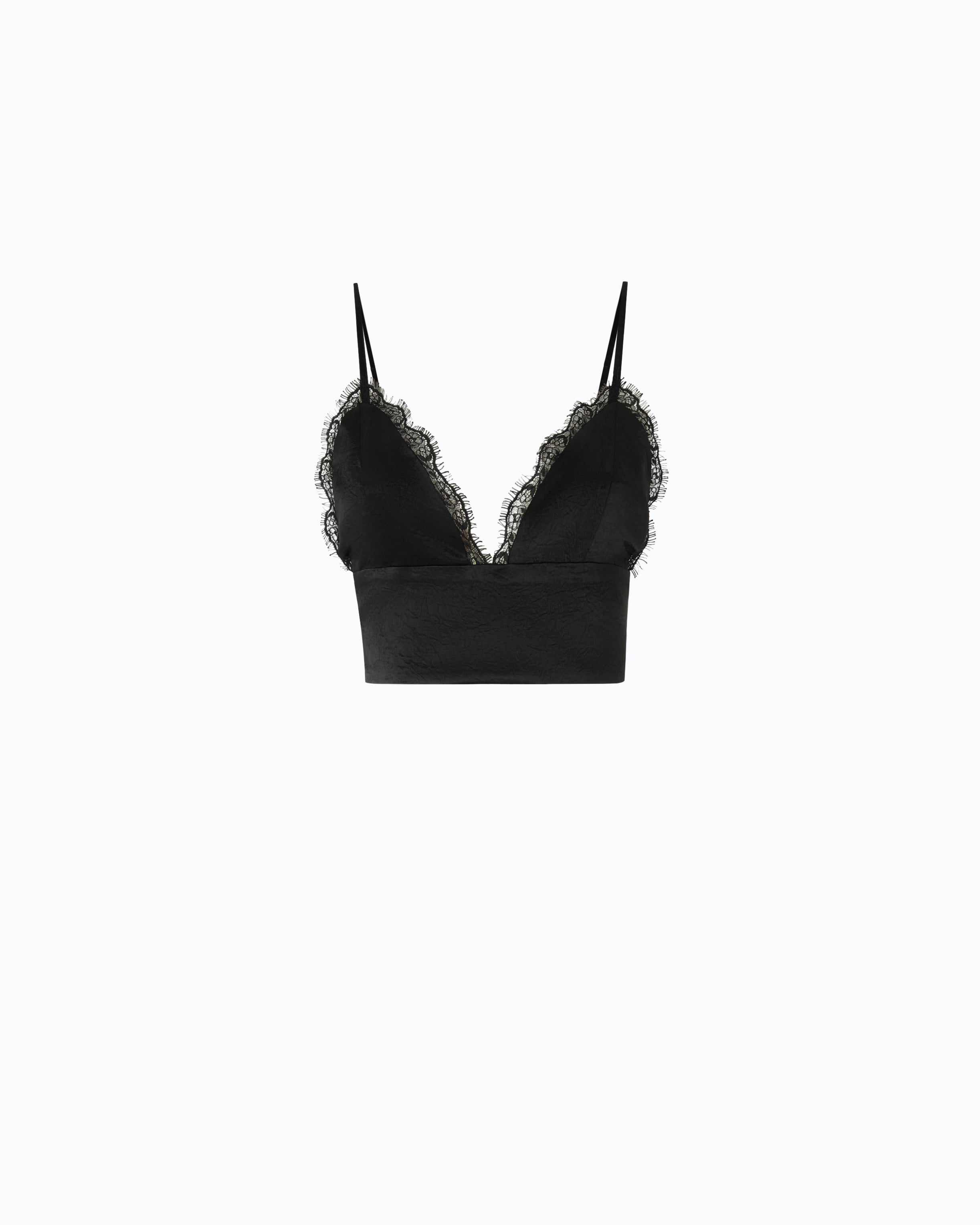Pinko Lotus Top gorsetowy satynowy czarny