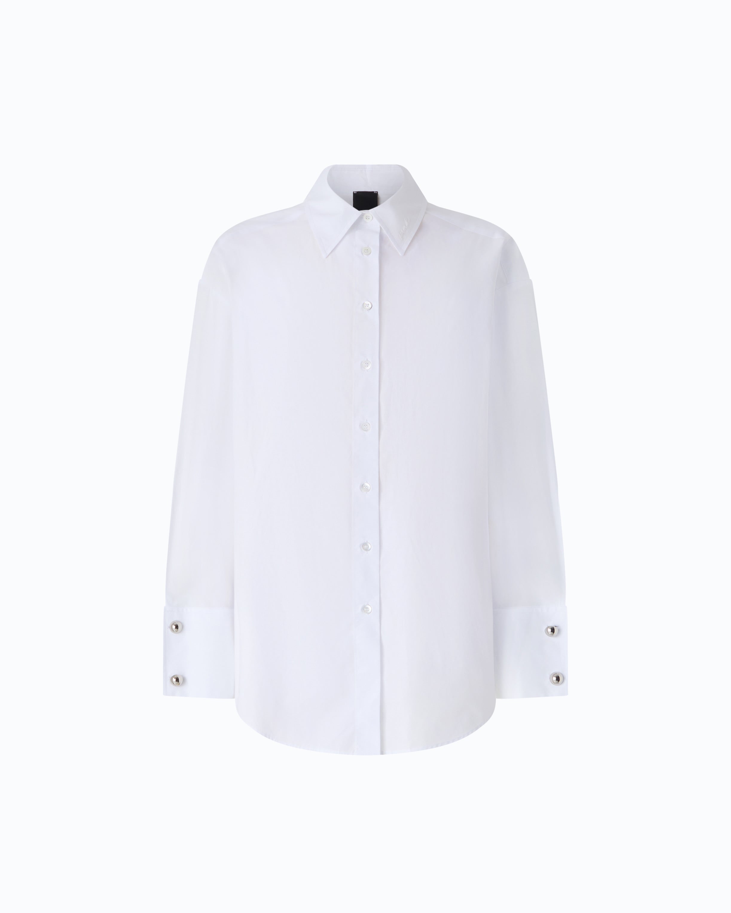 Pinko Clementi koszula poplinowa oversize biała