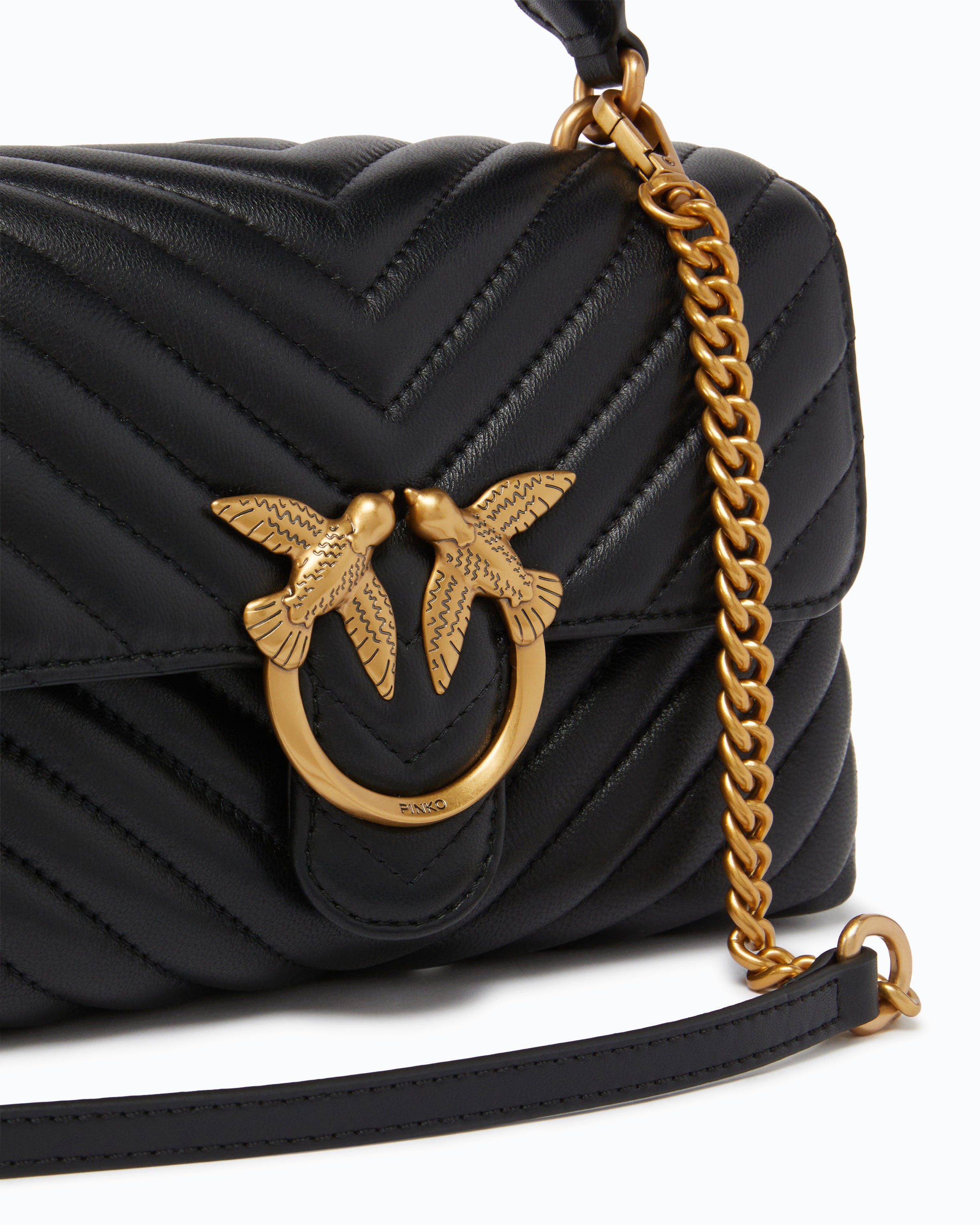Pinko Lady Love Bag Puff torebka pikowana czarna