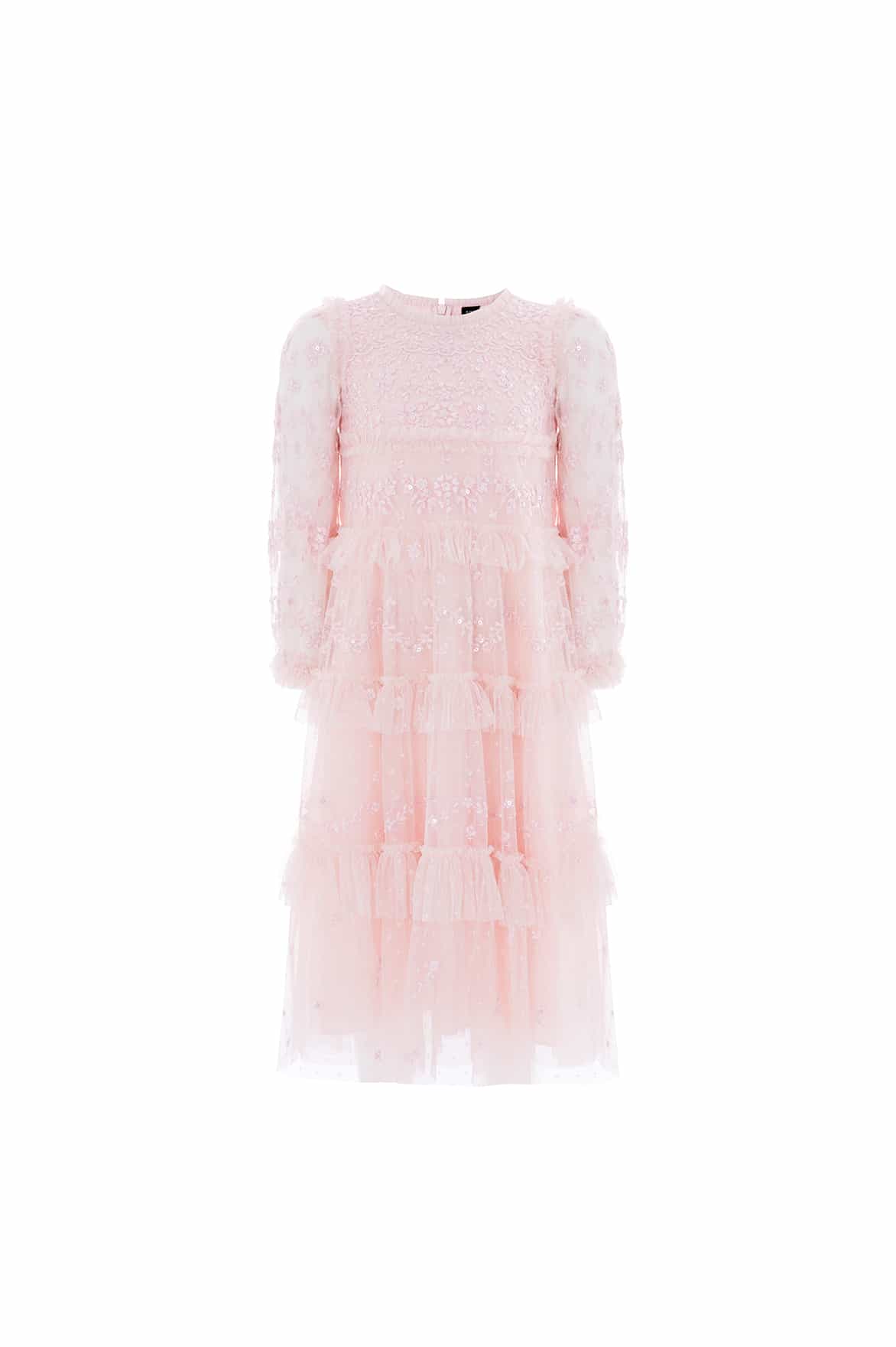 Needle & Thread Blossom Lace suknia dziecięca Pink