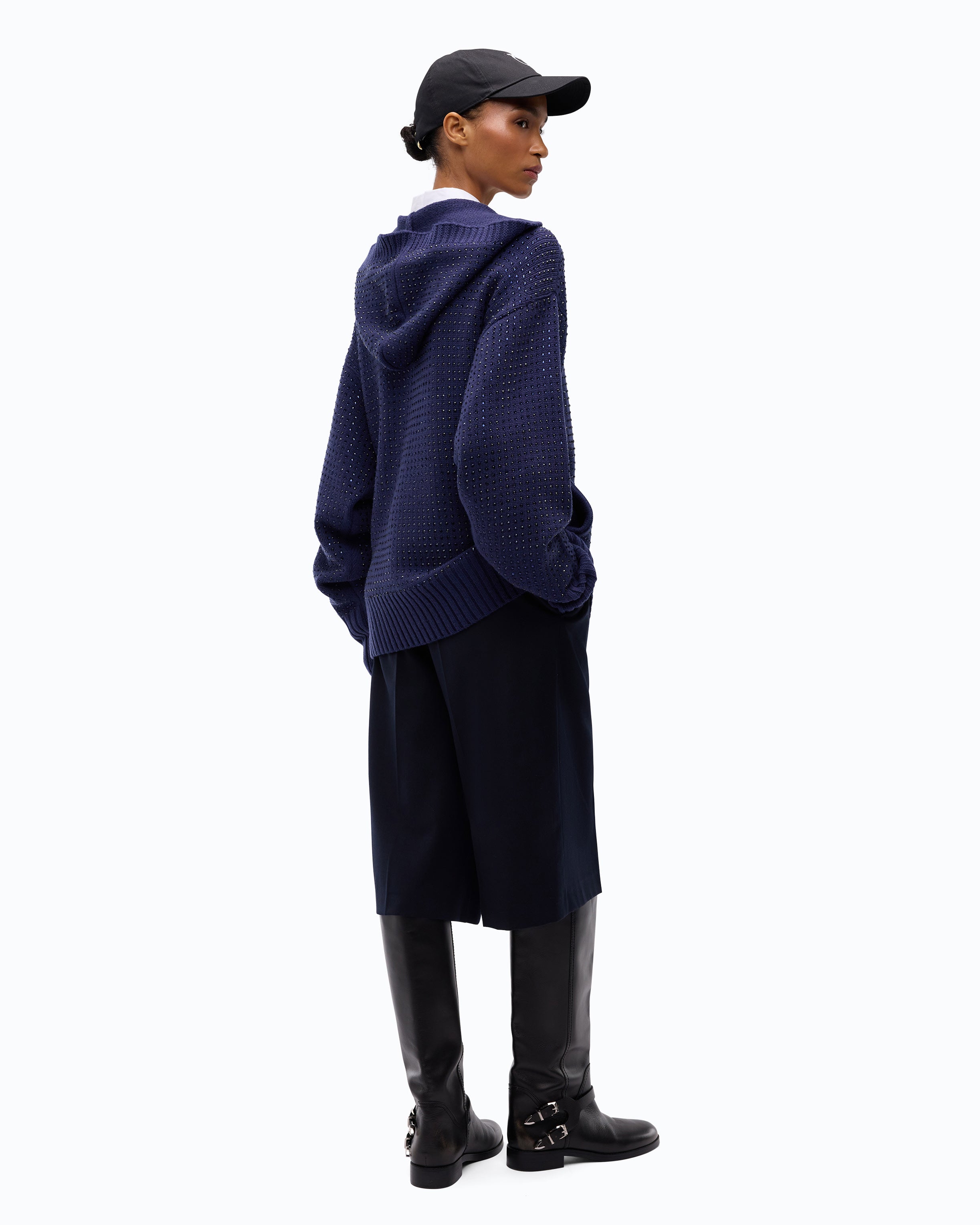 Pinko Seicento Cardigan kardigan wełniany niebieski