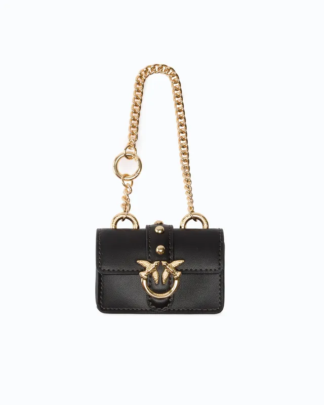 Pinko Love Bag Nano Love One torebka skórzana mini