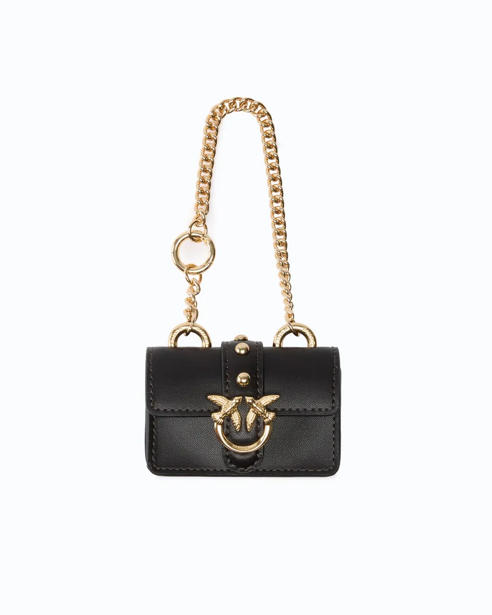 Pinko Love Bag Nano Love One torebka skórzana mini
