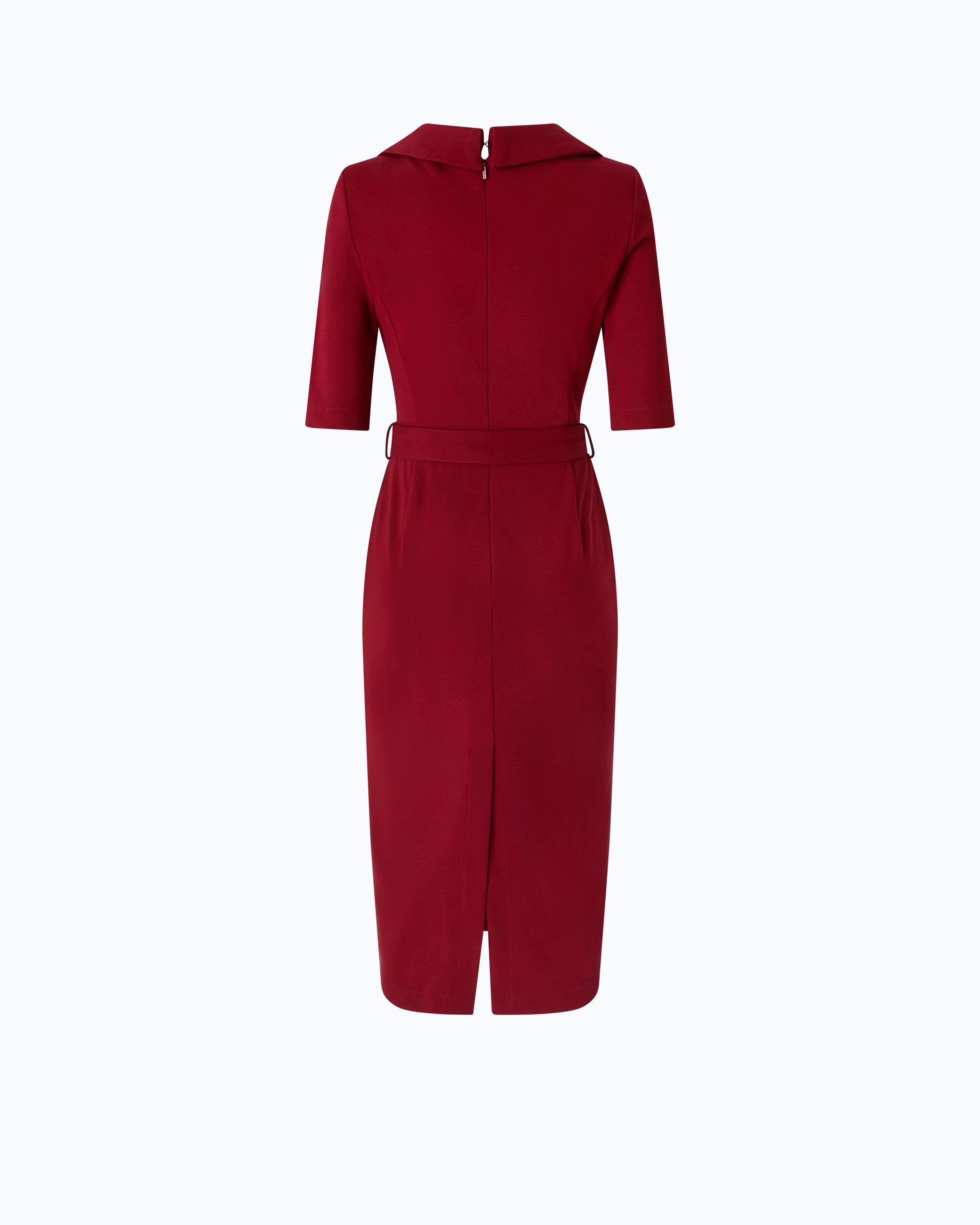 Pinko Arnebia Dress sukienka midi czerwona