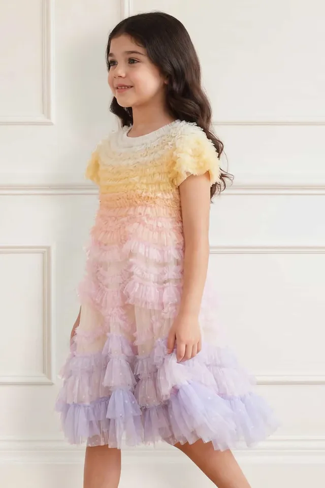 Needle & Thread Wild Rose Ombre sukienka Multi tiul