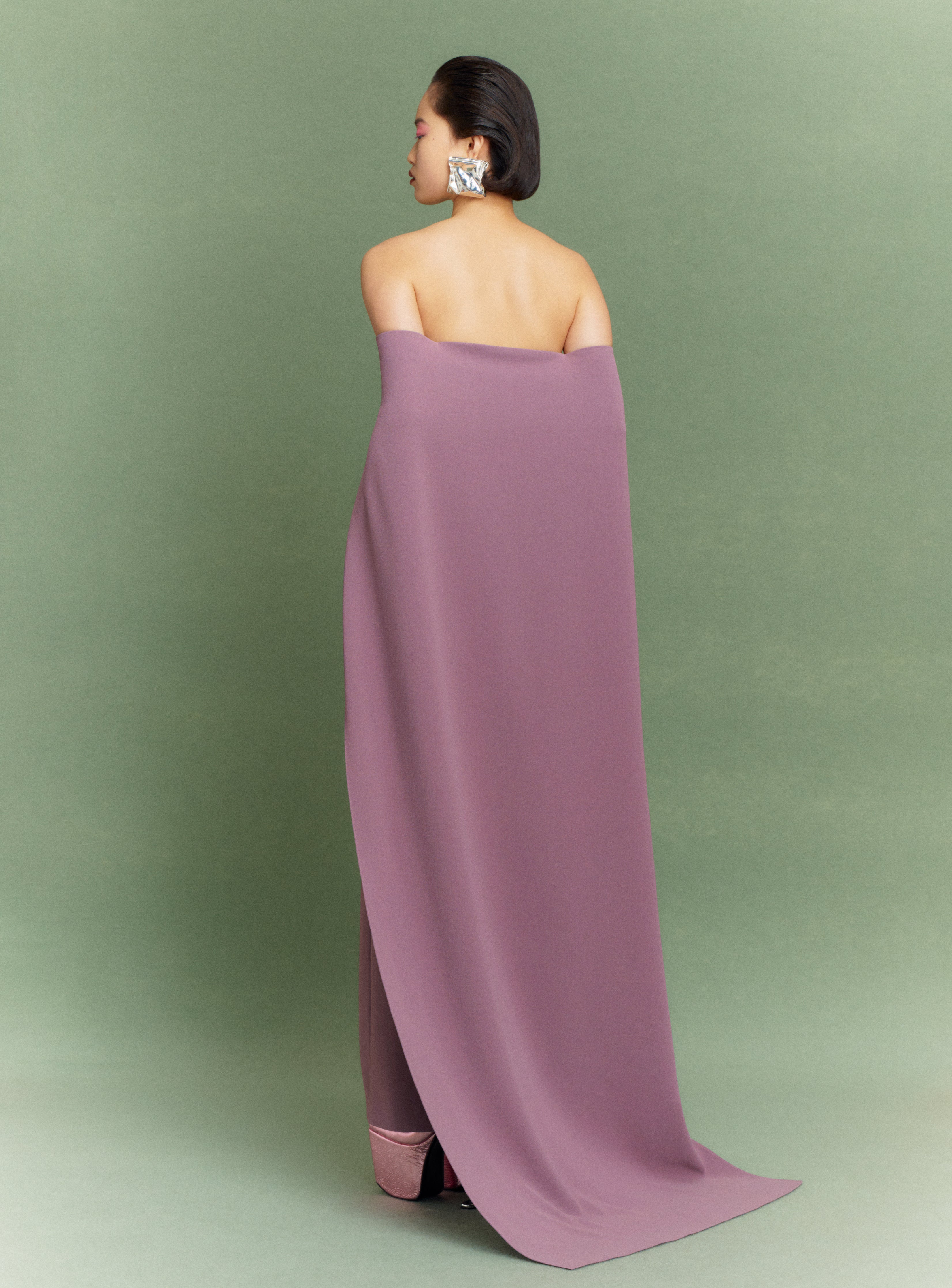 Solace London Fia Maxi sukienka wieczorowa acai