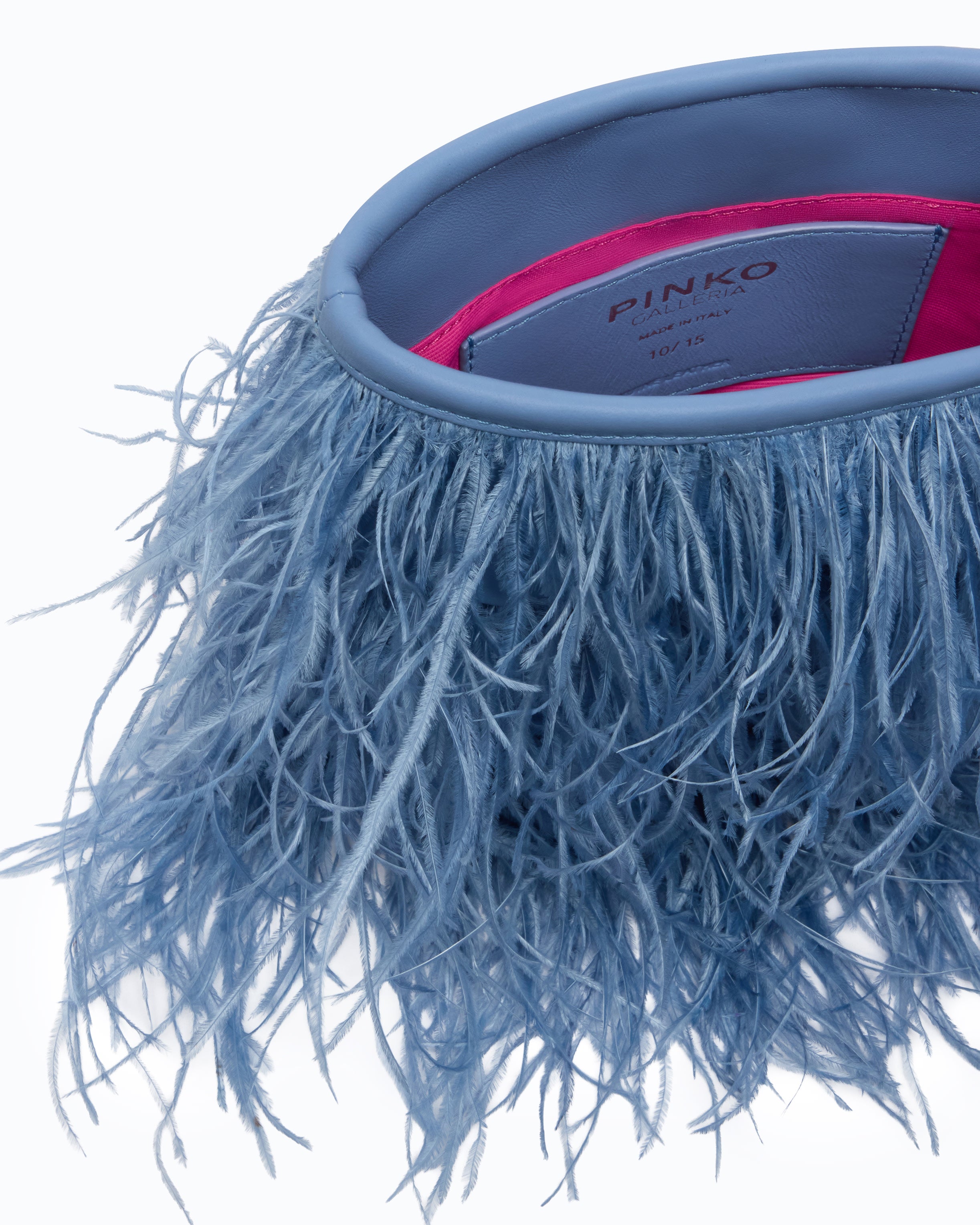 Pinko Galleria Clutch Full torebka pouch z piórami