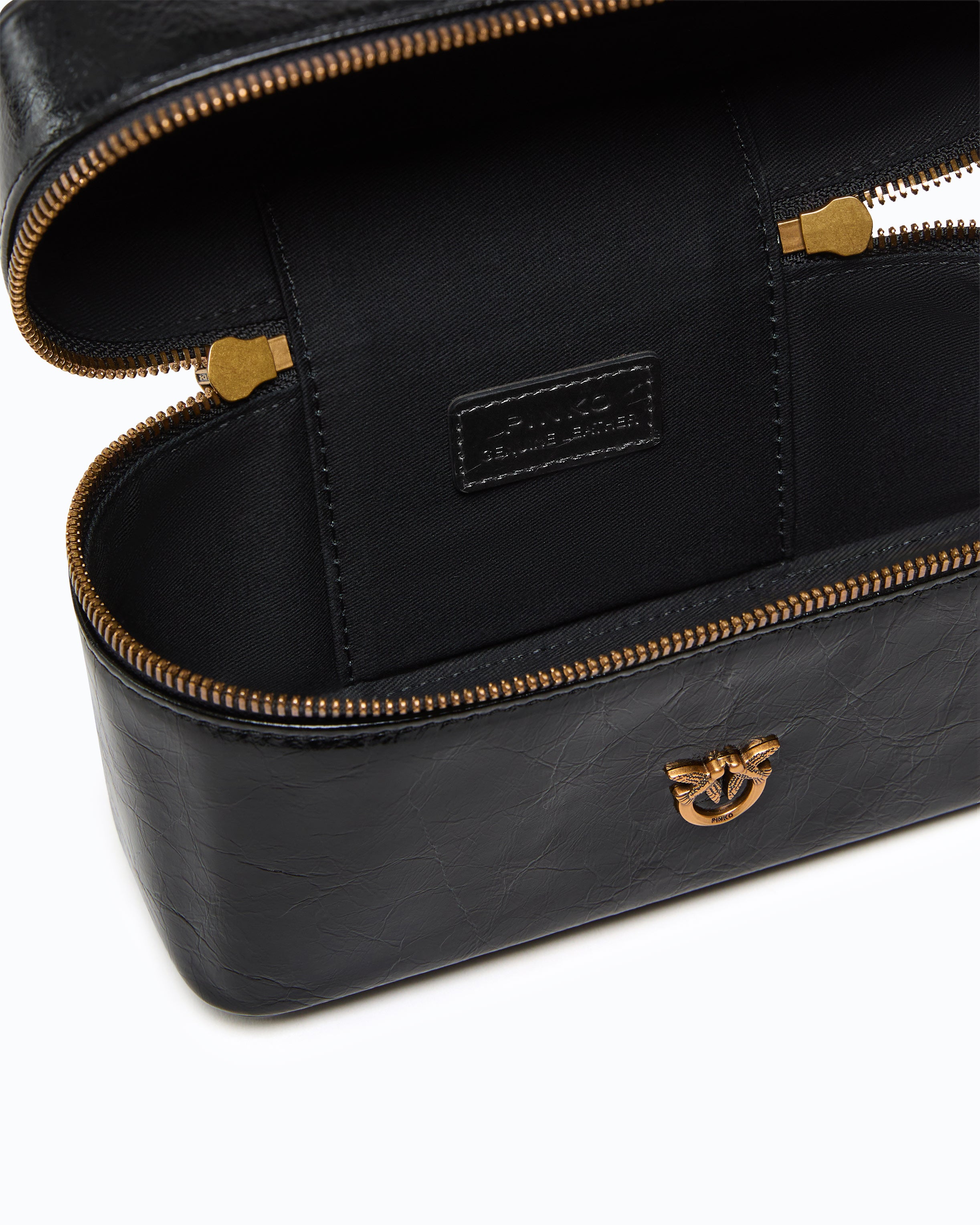 Pinko Vanity Soft torebka skórzana czarna