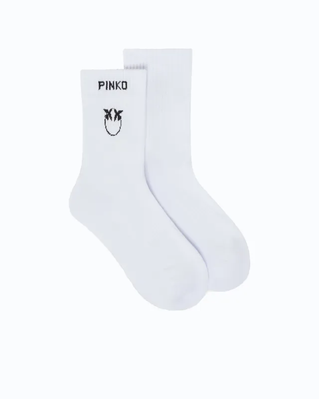 Pinko Norvegia Socks skarpetki bawełna logo