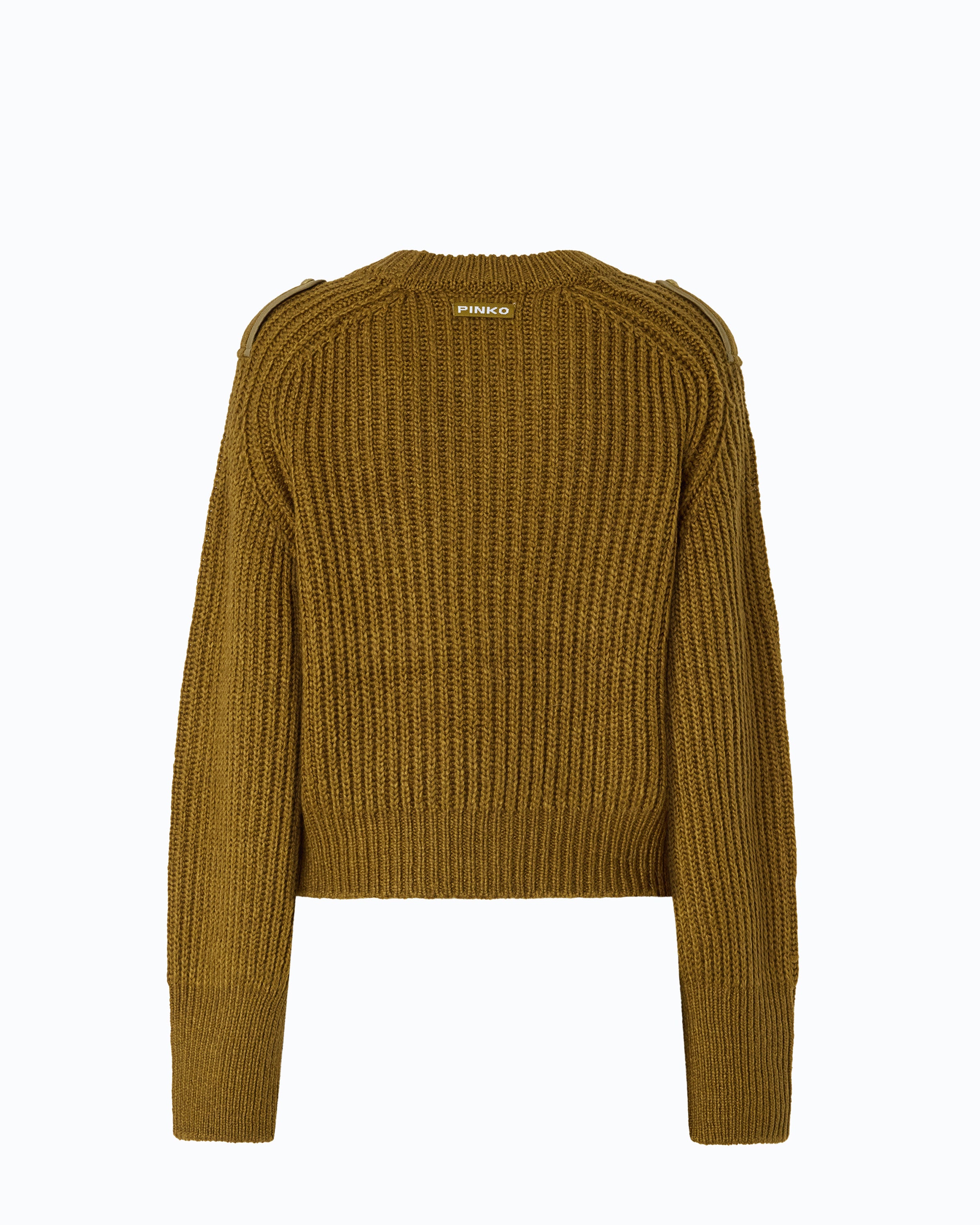 Pinko Miagolio Sweater sweter wełniany z kieszonką