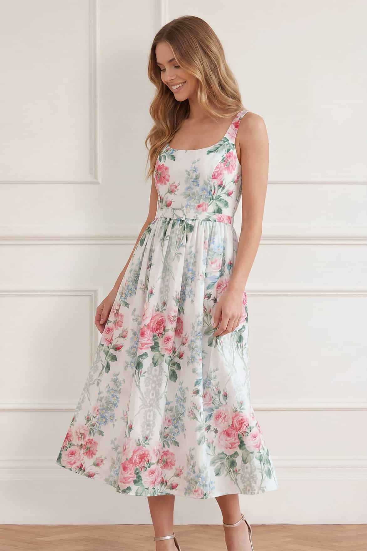 Needle & Thread Palace Garden Jacquard Ballerina sukienka Multi wiskozowa
