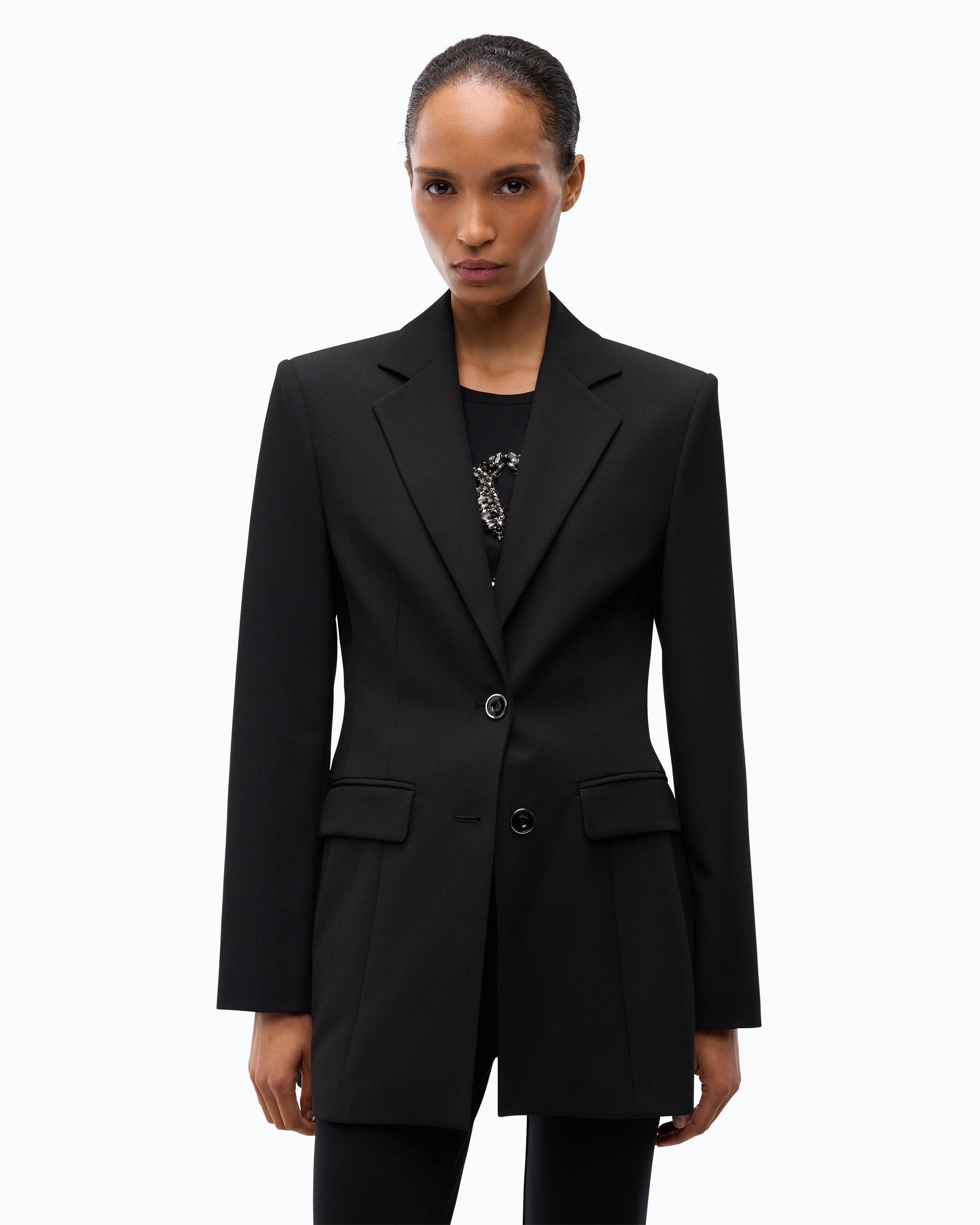Pinko Garofano Jacket marynarka czarna slim