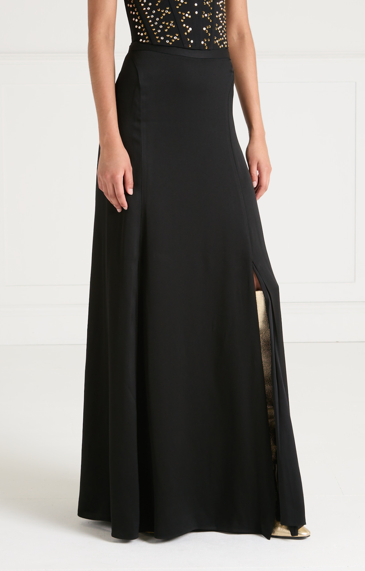 Temperley London Amerie spódnica długa czarna