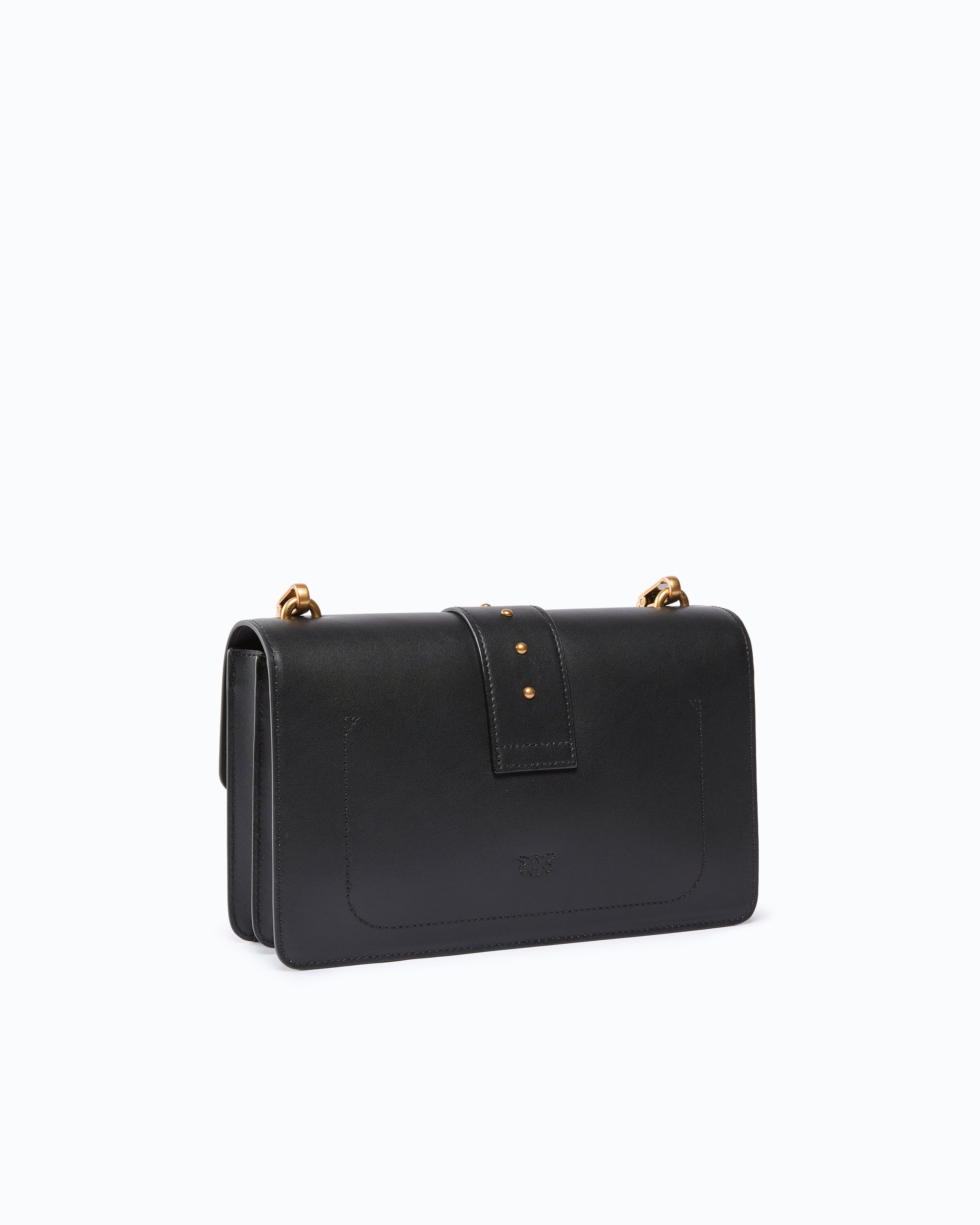 Pinko Love Bag One torebka skórzana czarna