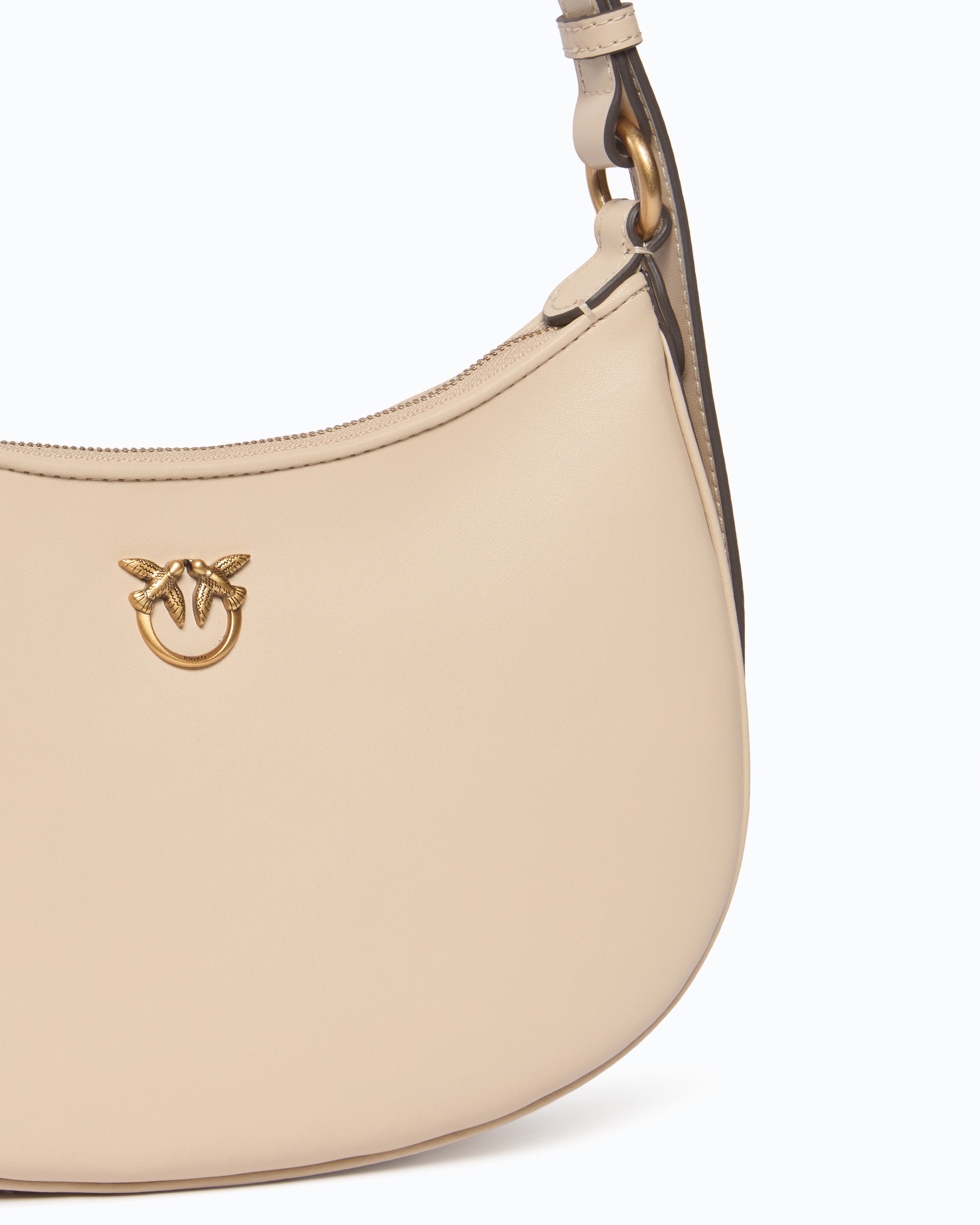 Pinko Love Bag Half Moon Mini torebka beżowa