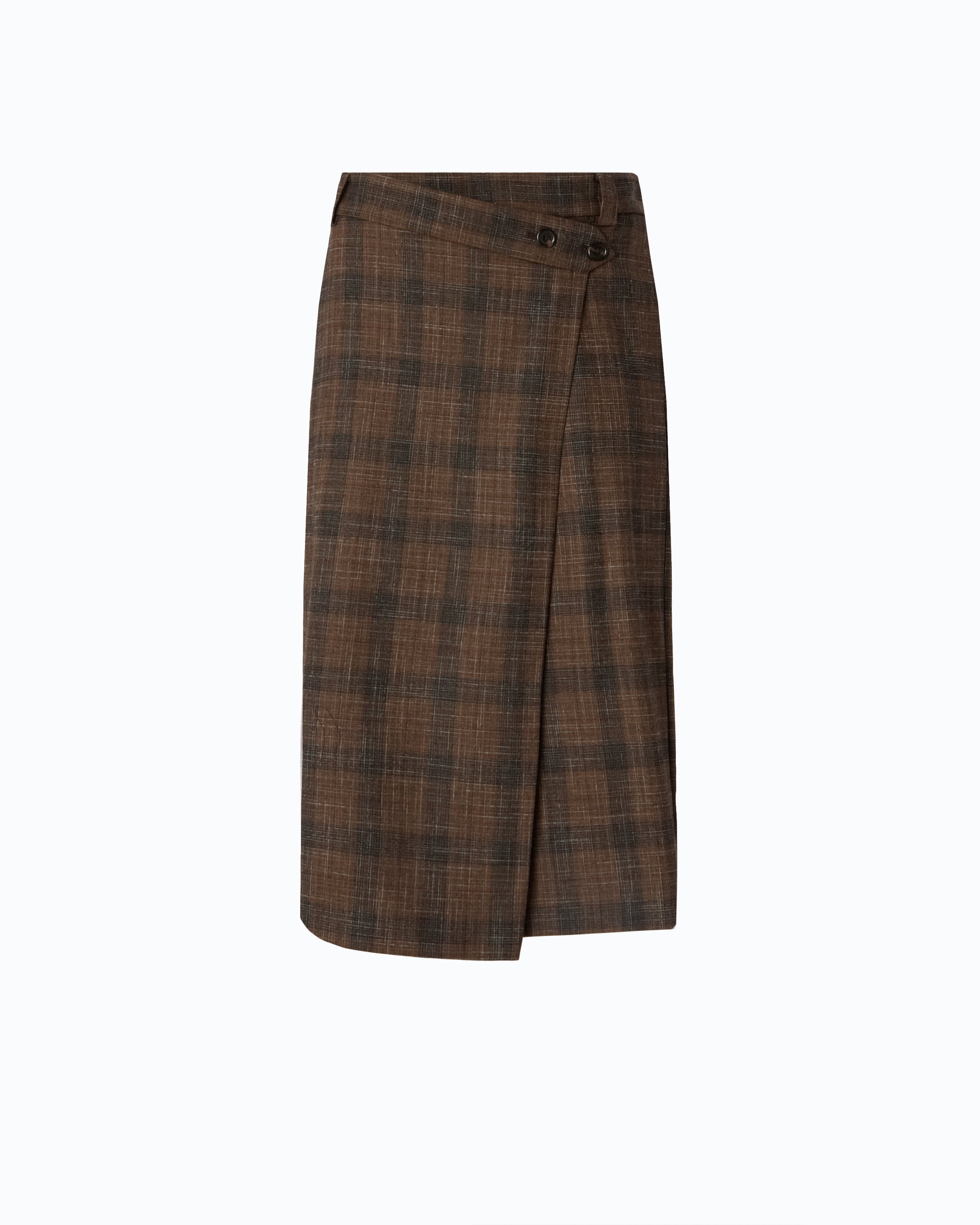 Pinko Marzemino Skirt spódnica kopertowa w kratę