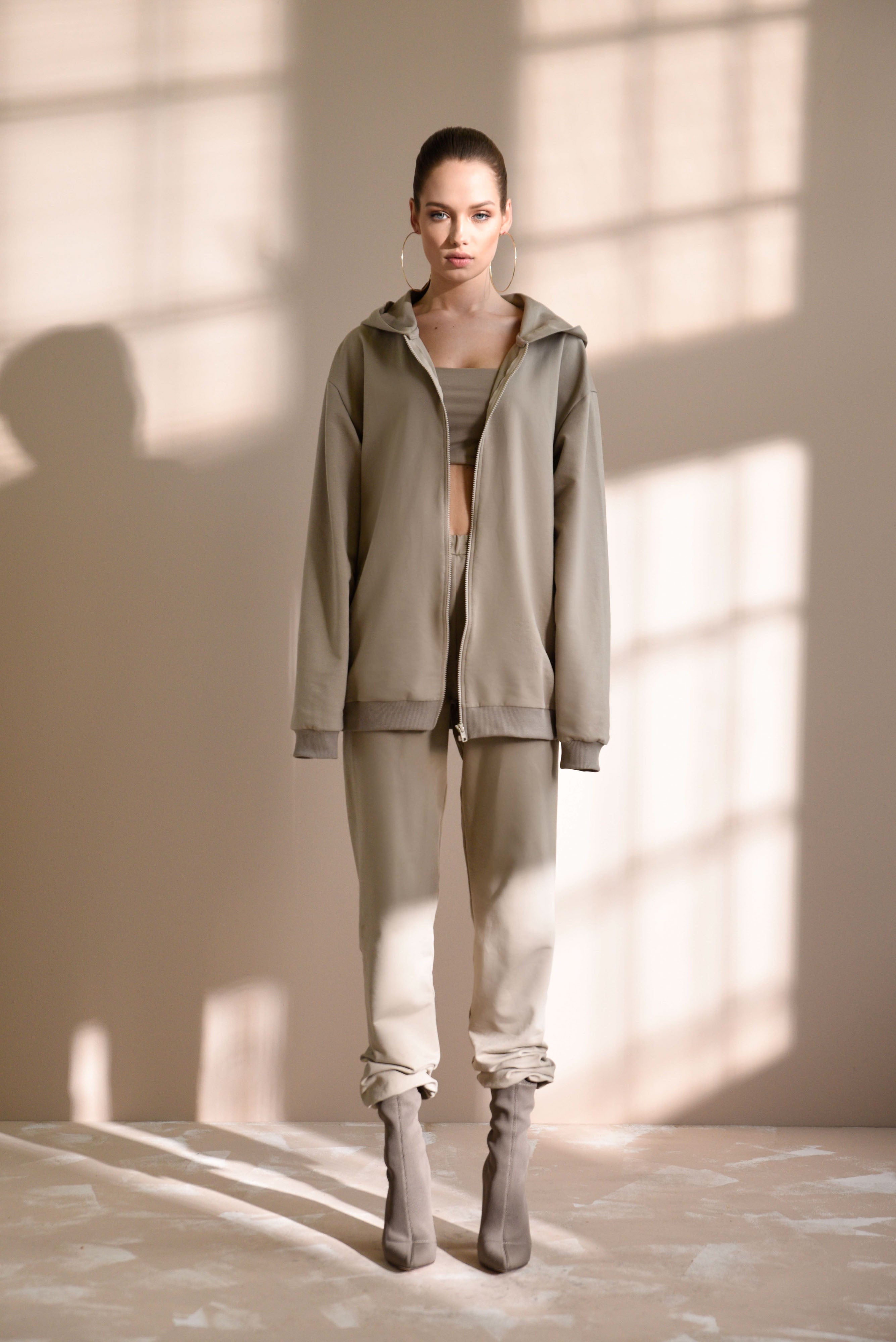 Nudyess Hoodie Kardamon bluza oversize z kapturem