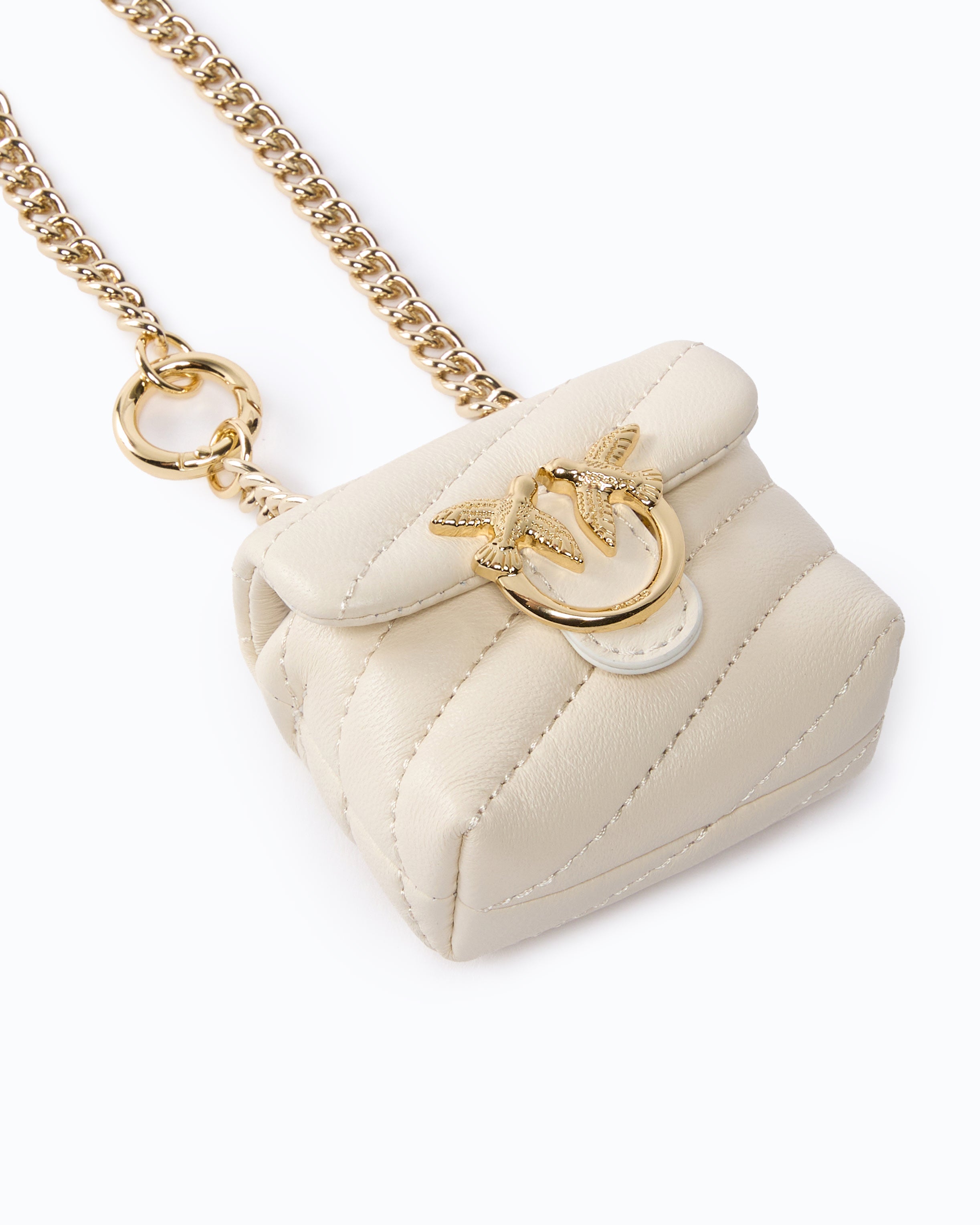 Pinko Nano Love Bag Puff brelok nappa pikowany
