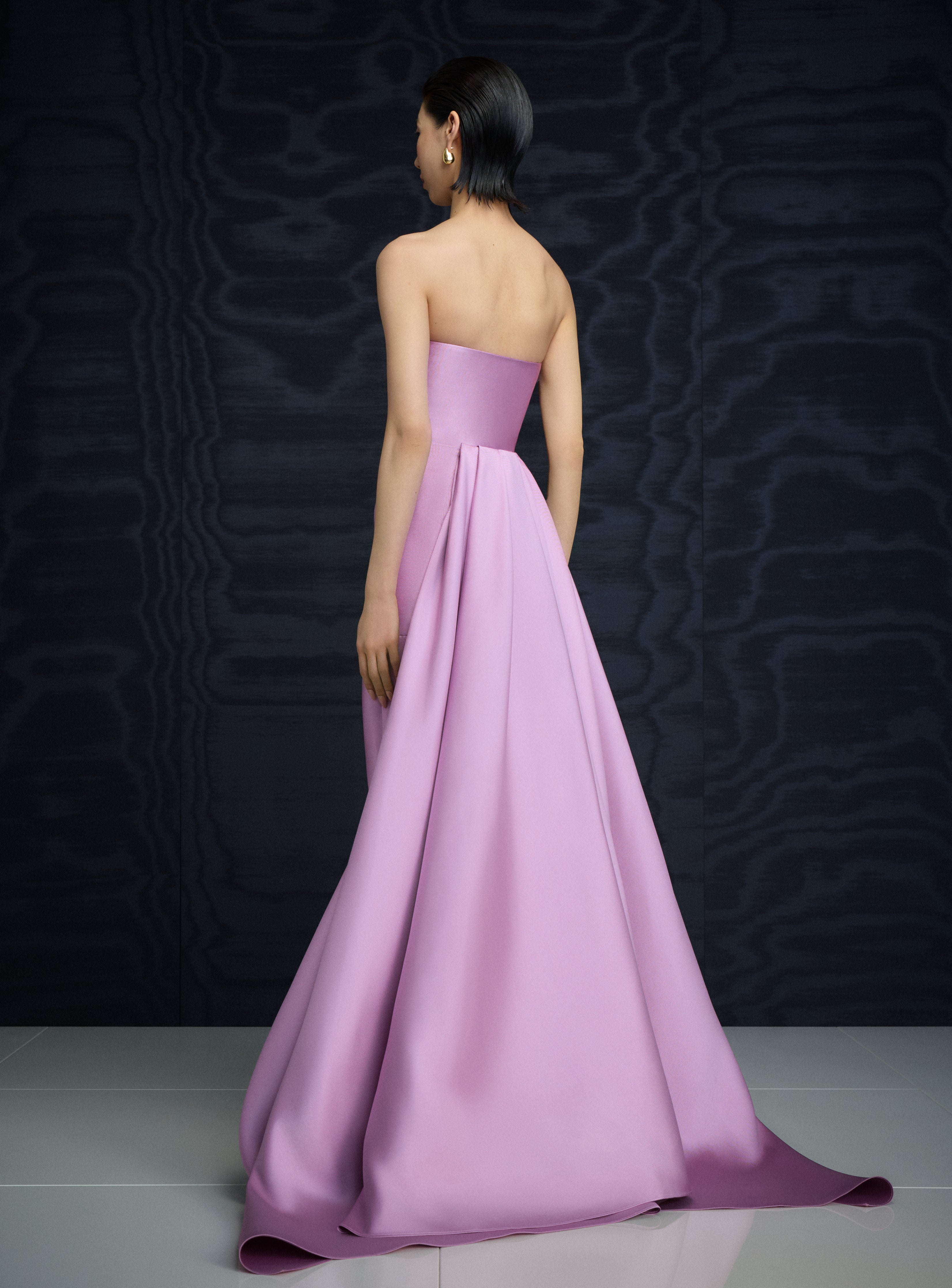 Solace London Imani sukienka wieczorowa liliowa maxi