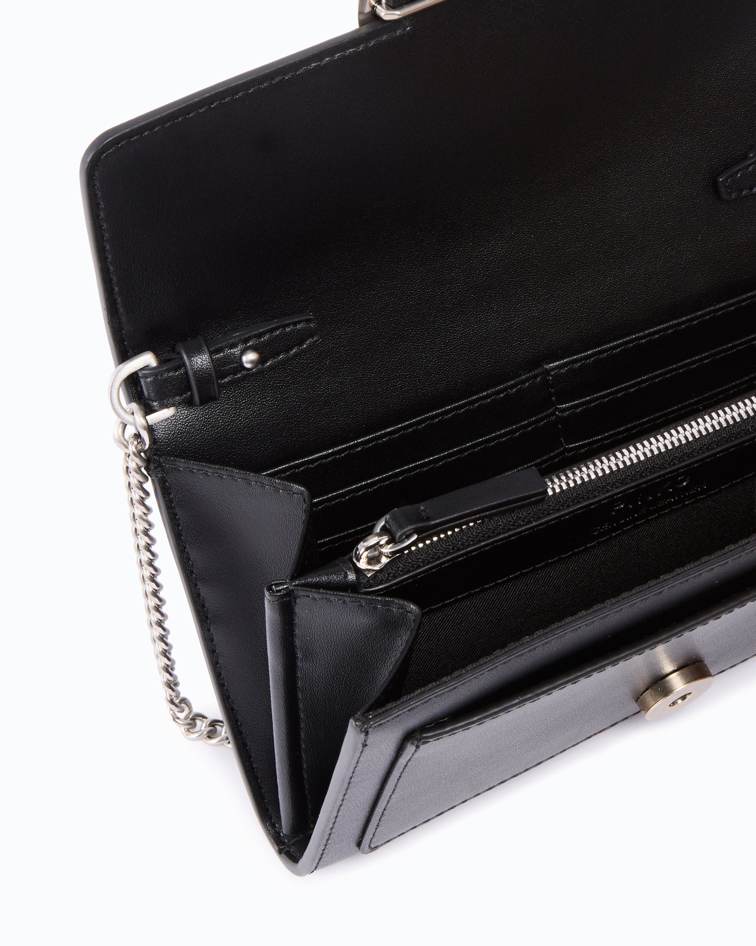 Pinko Love Bag One Wallet Simply portfel skórzany z łańcuchem