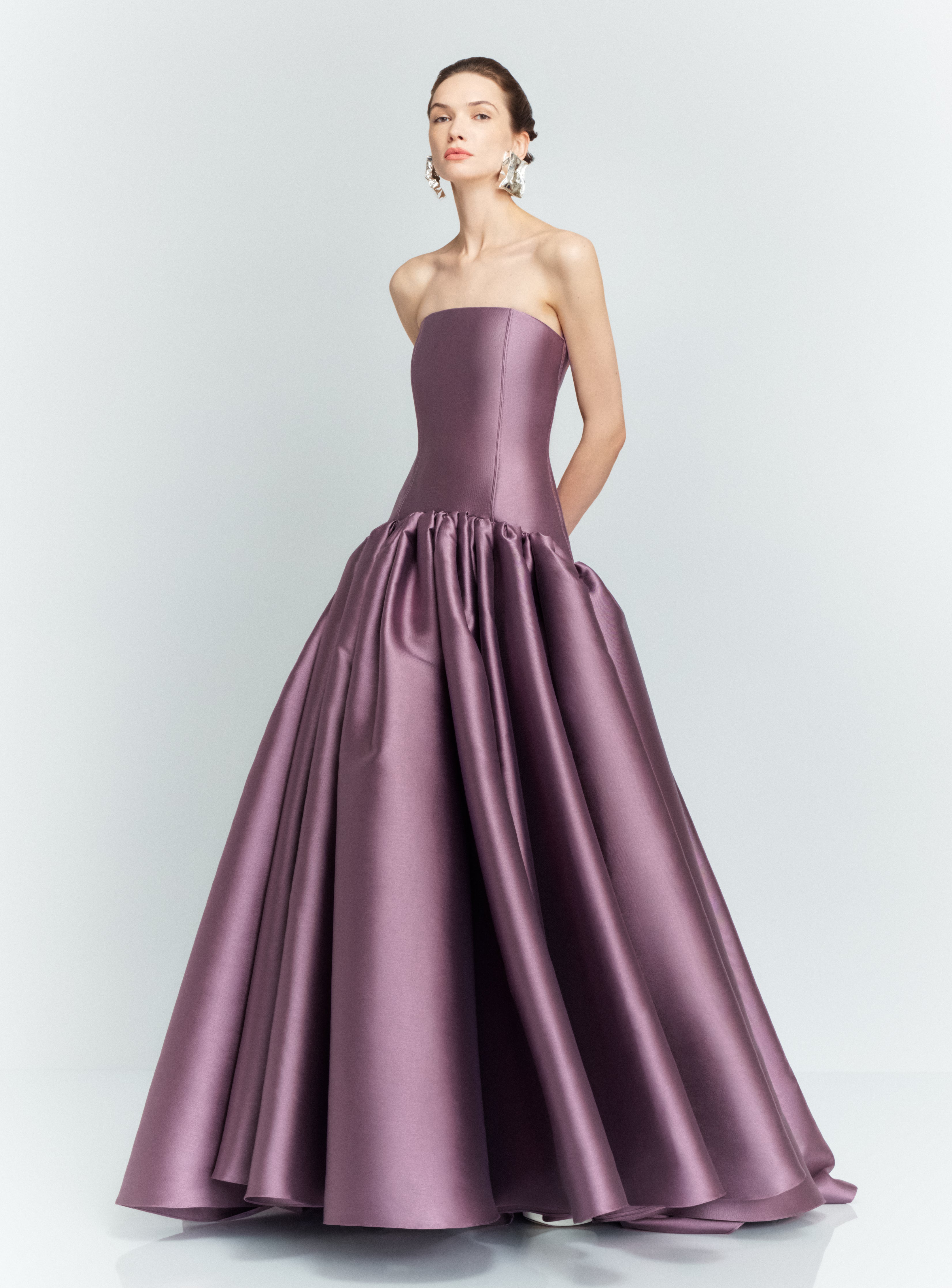 Solace London Cassias sukienka wieczorowa bordowa maxi