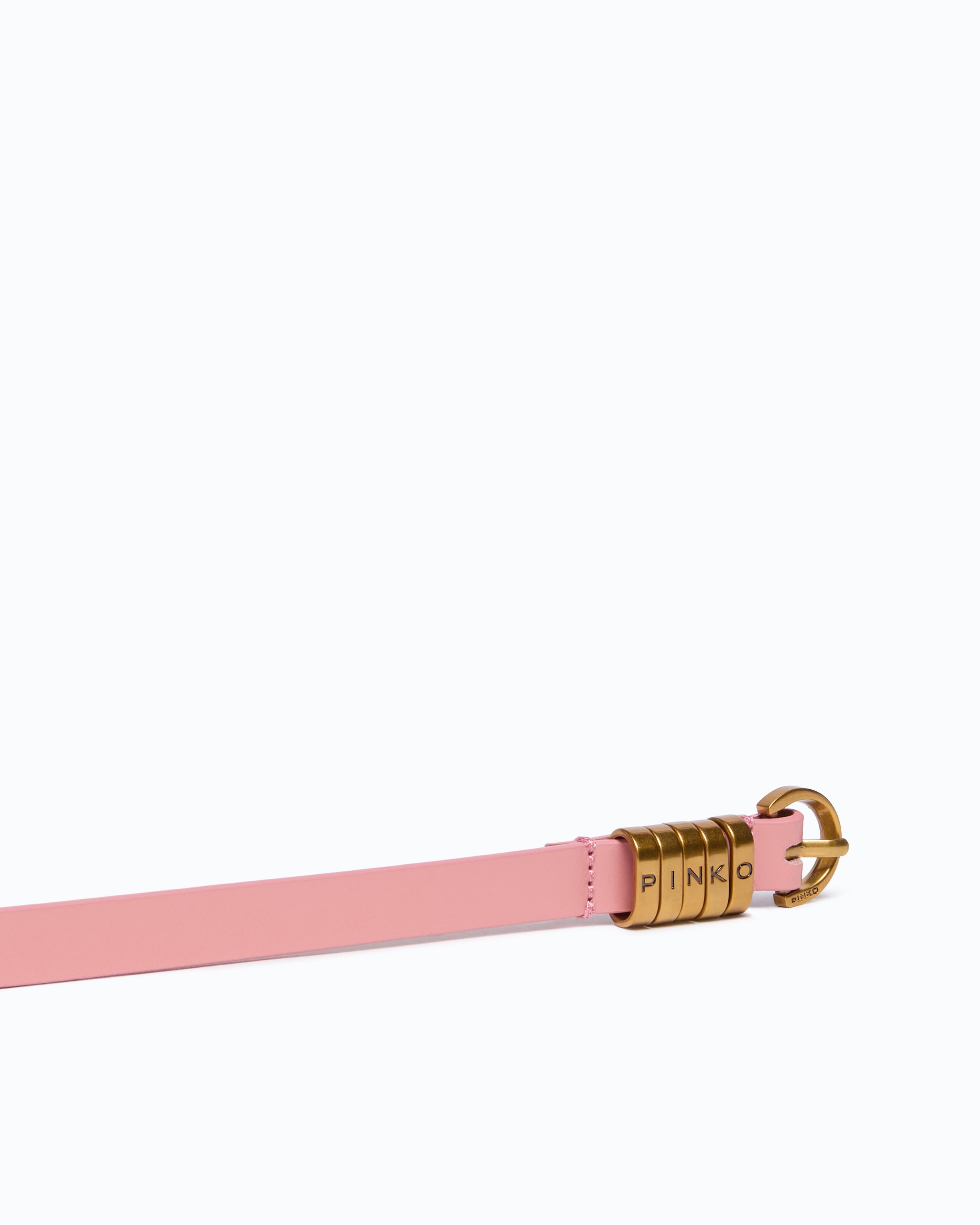 Pinko Saddle Belt H1 pasek skórzany 1,2 cm