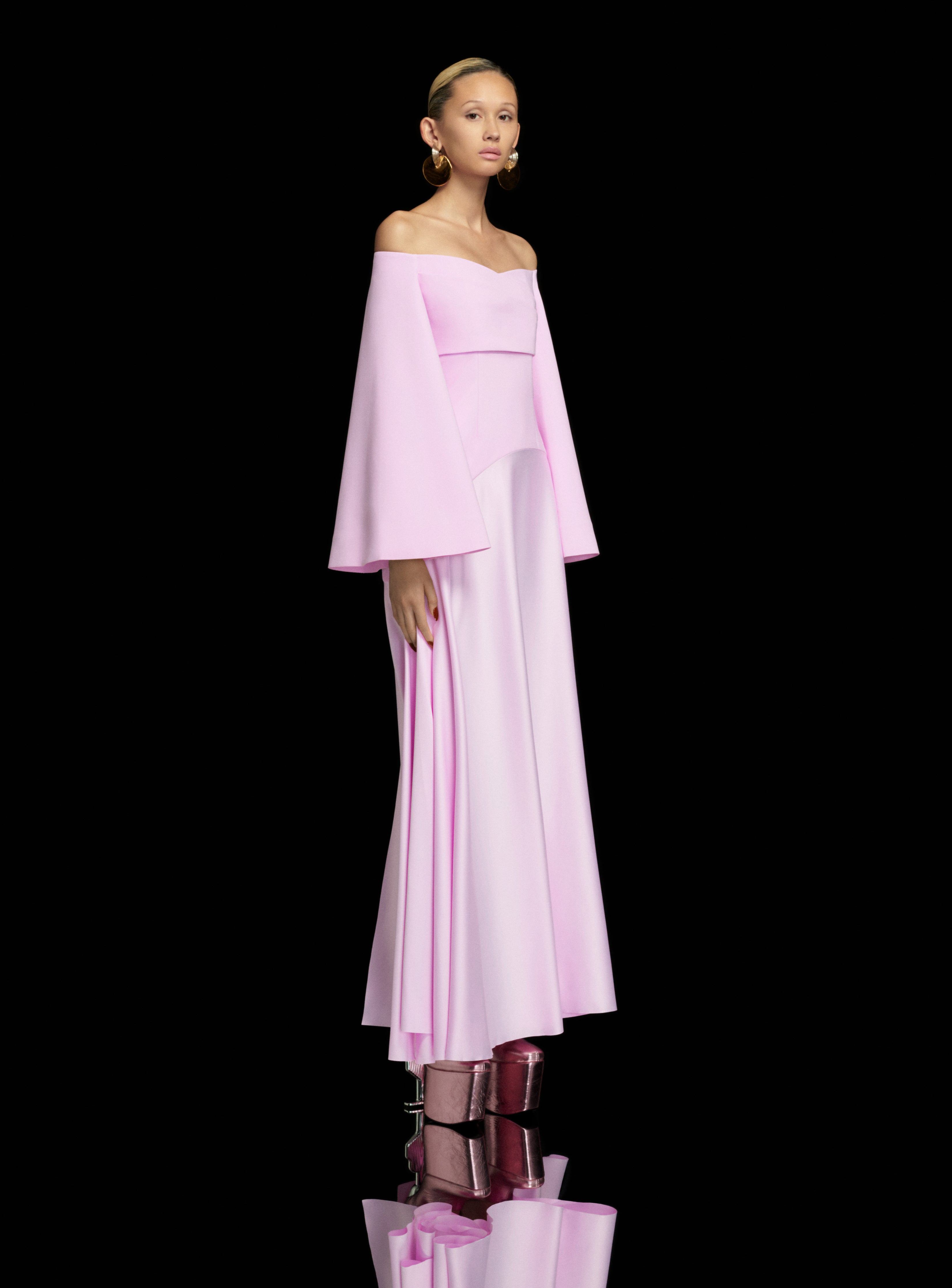 Solace London Rina Maxi Dress sukienka różowa