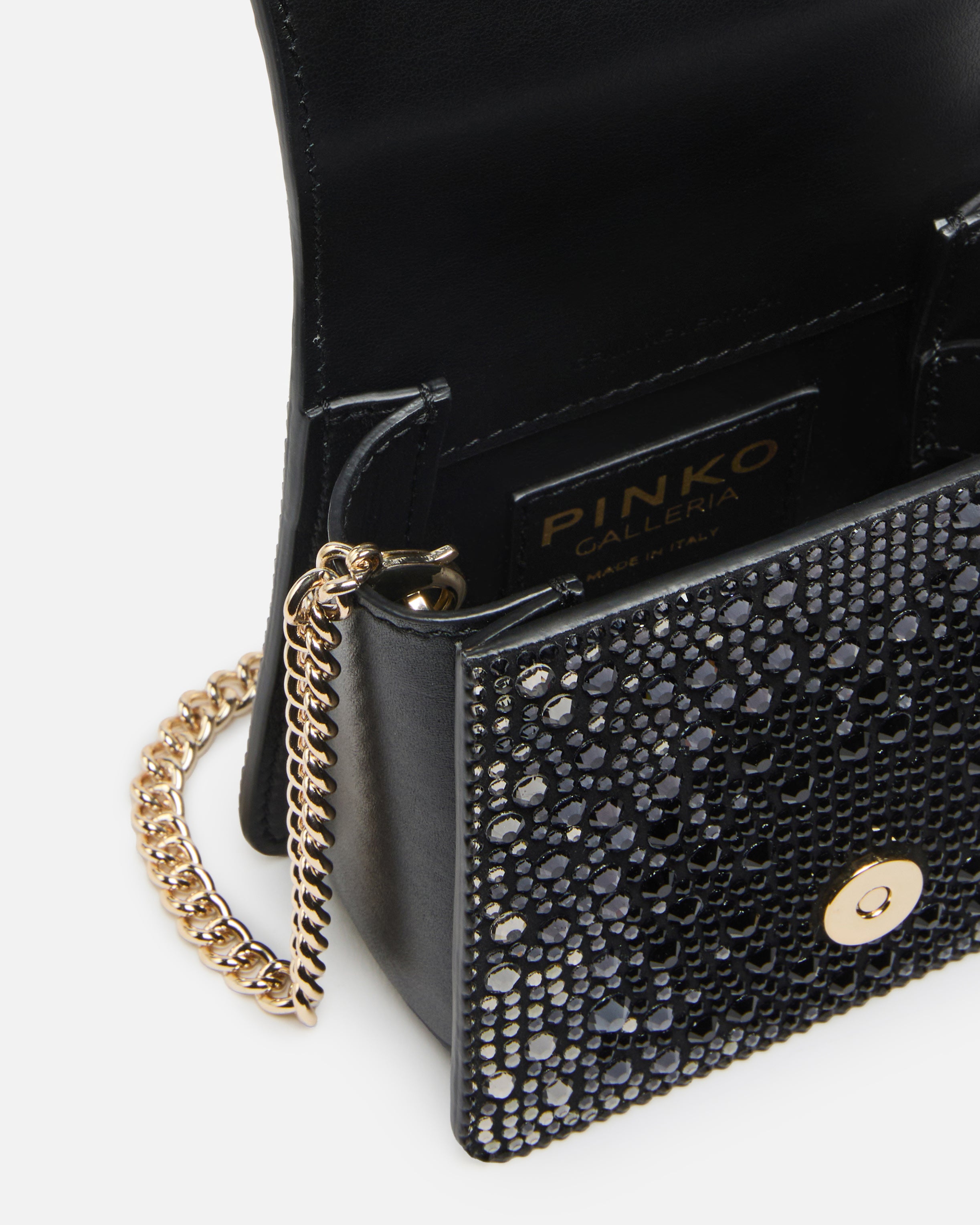 Pinko Love One Top Handle Micro torebka czarna