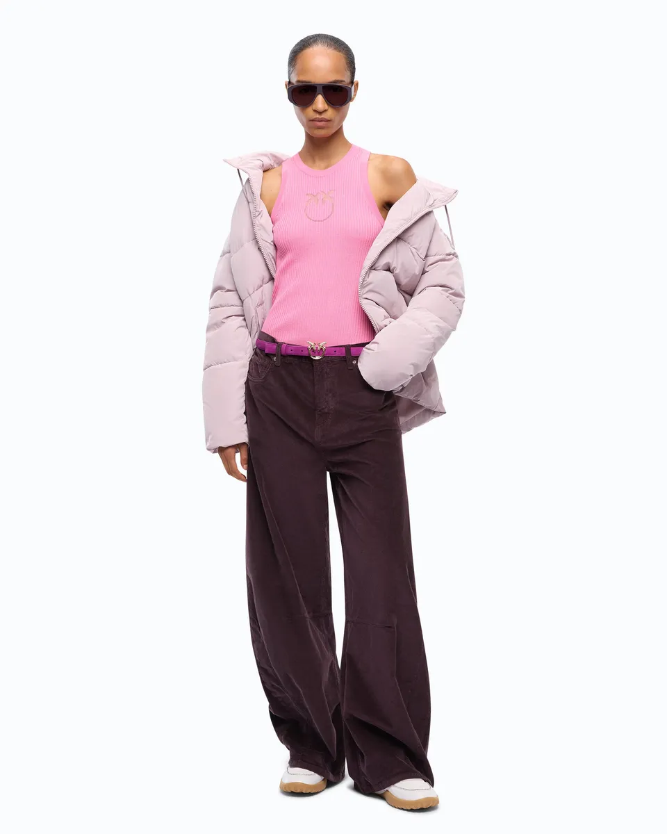 Pinko Newcastle top różowy wełniany