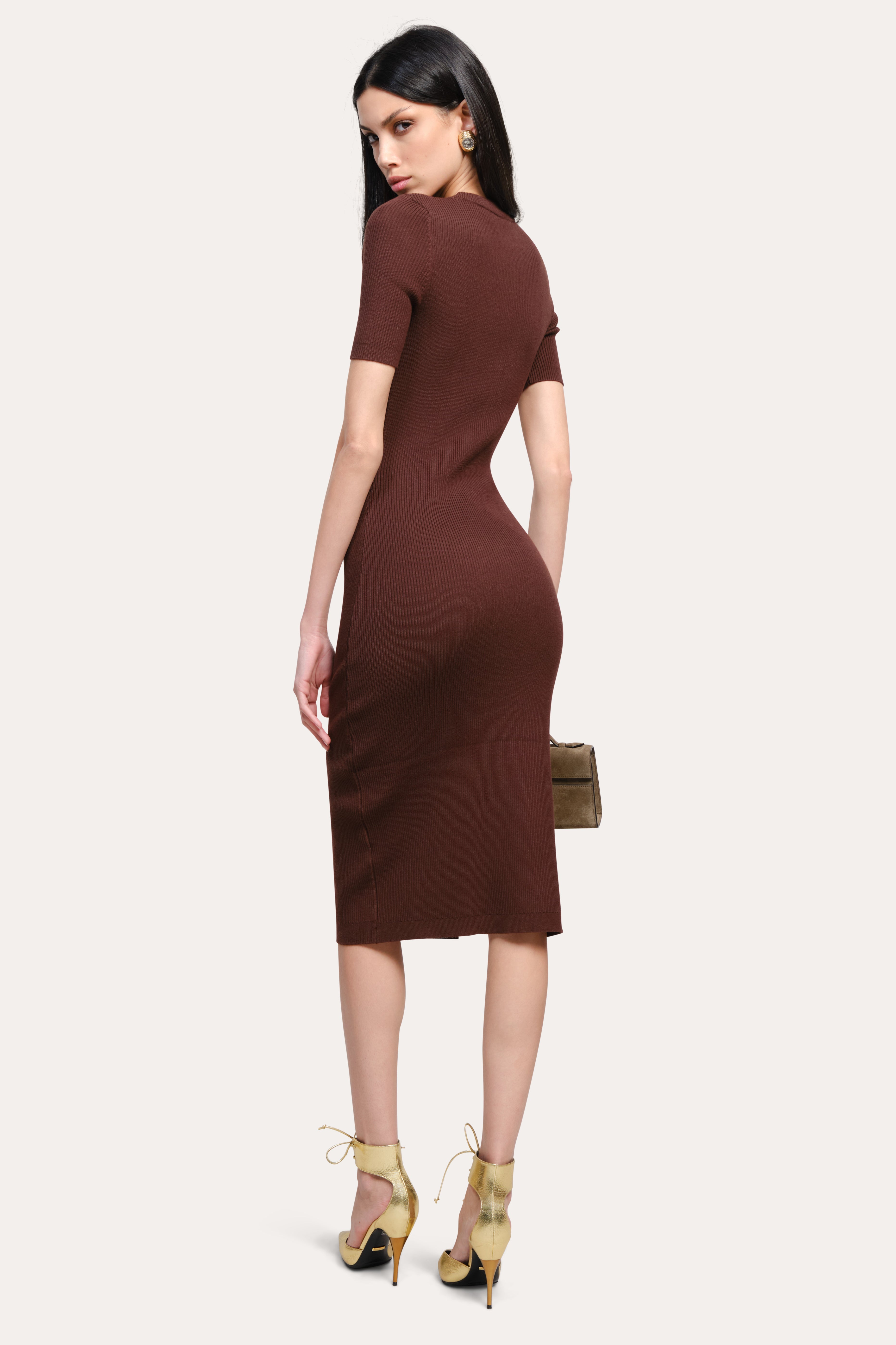 Elie Tahari Bella sukienka dzianinowa Sienna midi