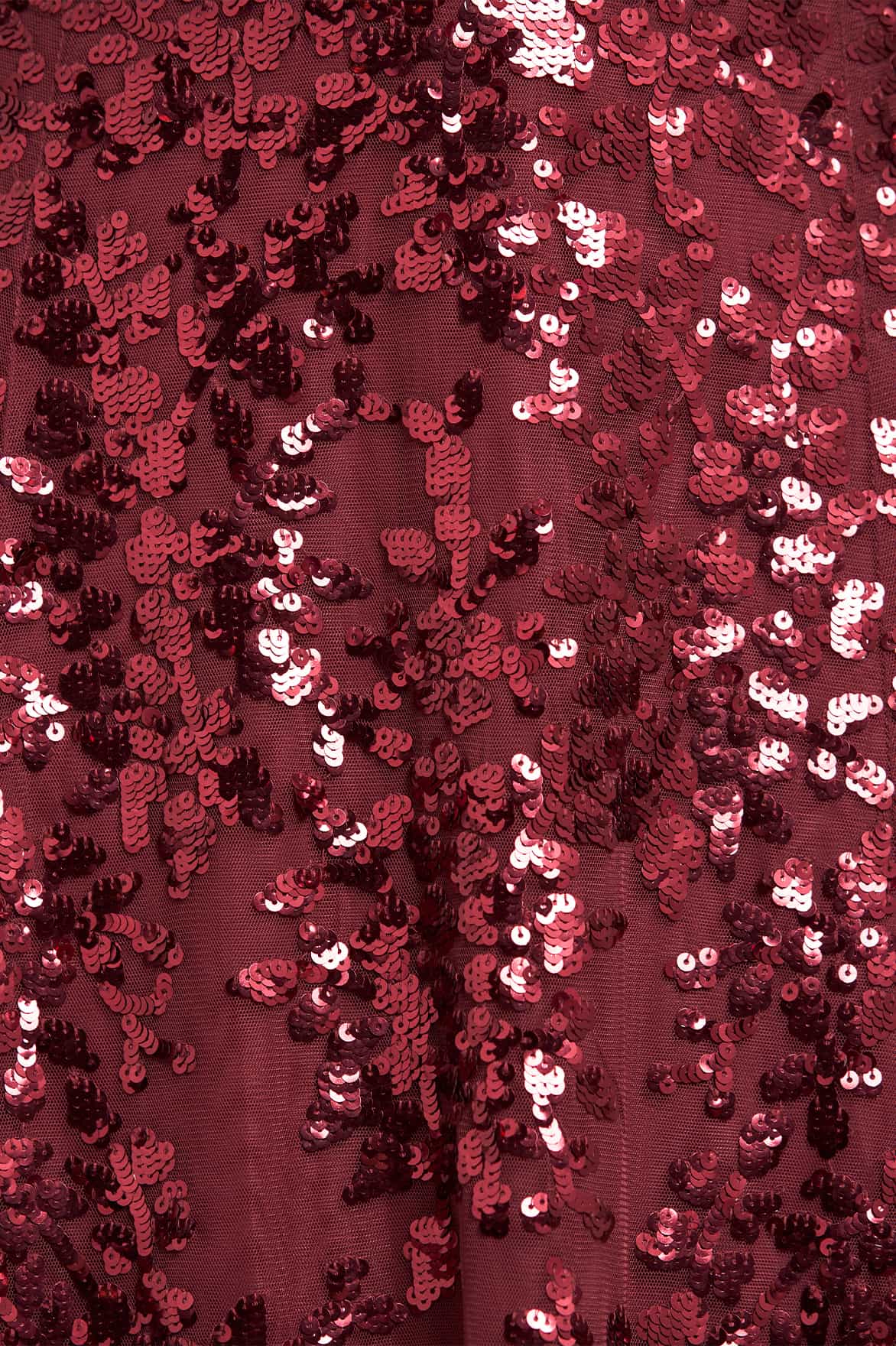 Needle & Thread Rosanna Lattice sukienka wieczorowa Purple cekinowa