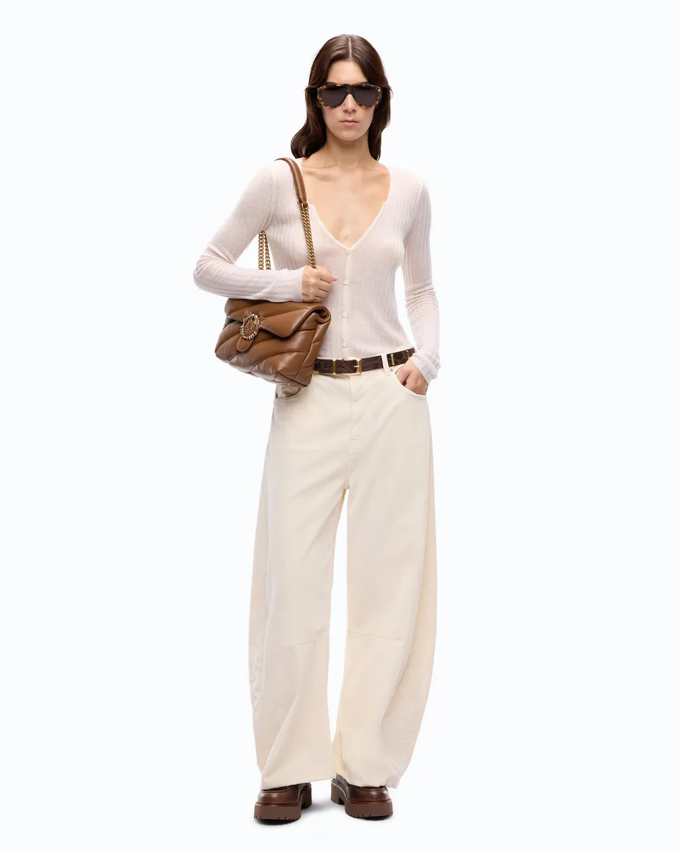 Pinko Sibilo Cardigan kardigan bialy welniany