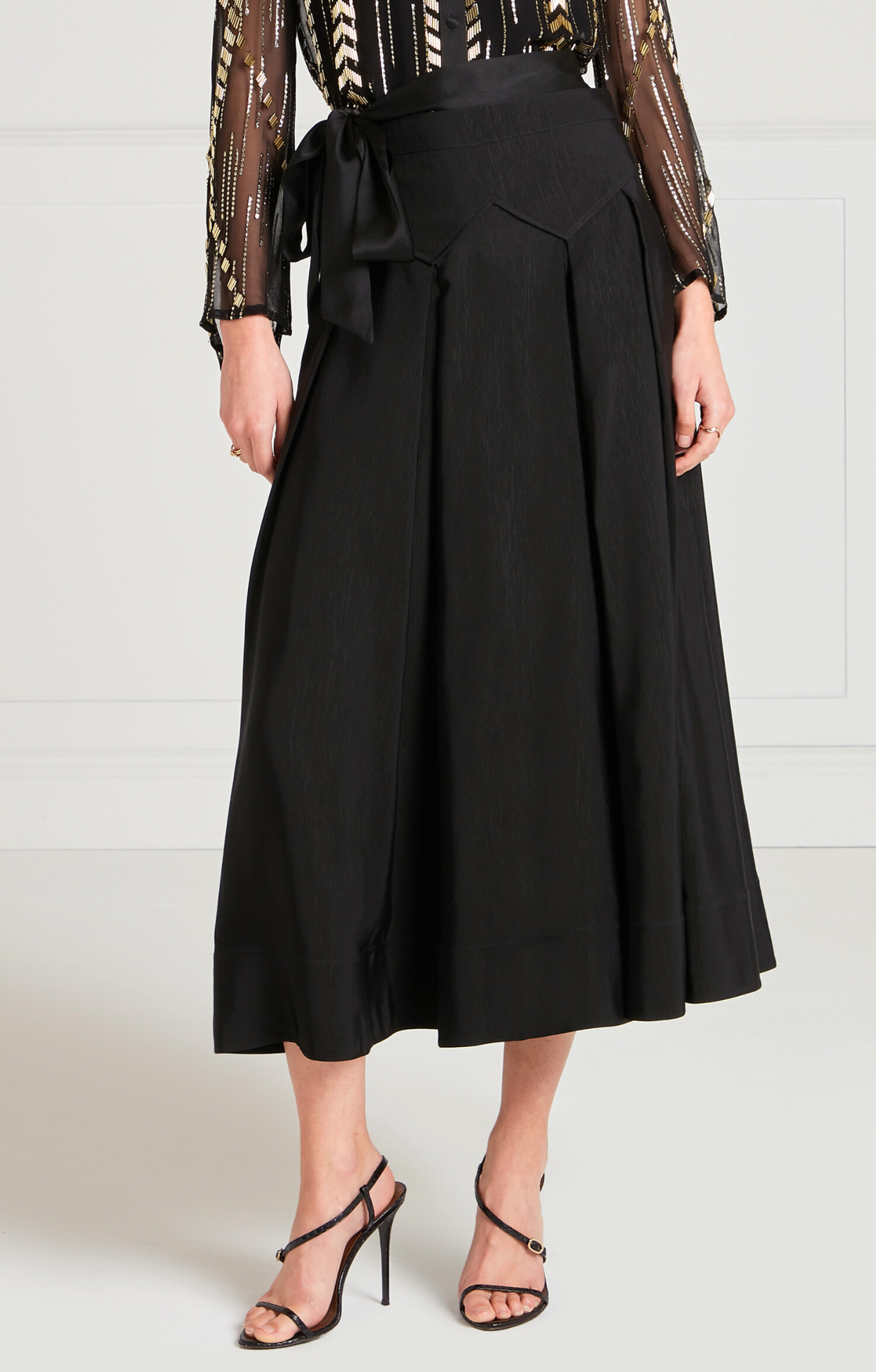 Temperley London Elodie spódnica midi czarna