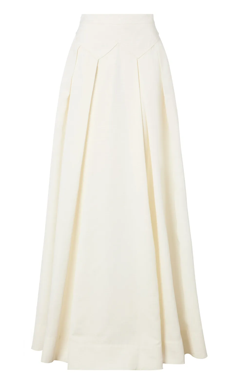 Temperley London Elodie spódnica długa biała jedwabna