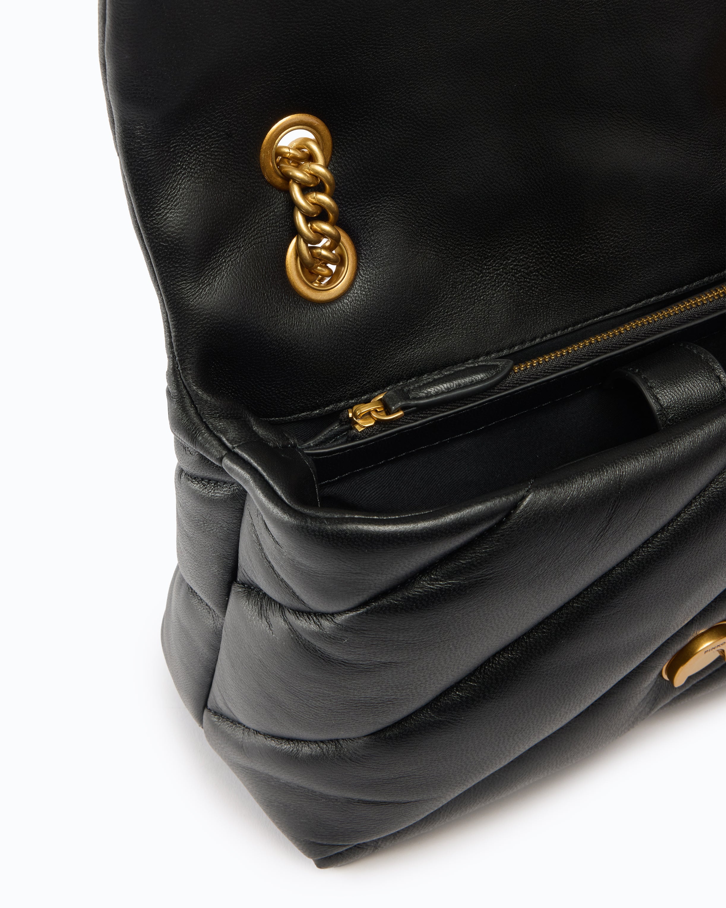 Pinko Love Bag Puff torebka pikowana czarna