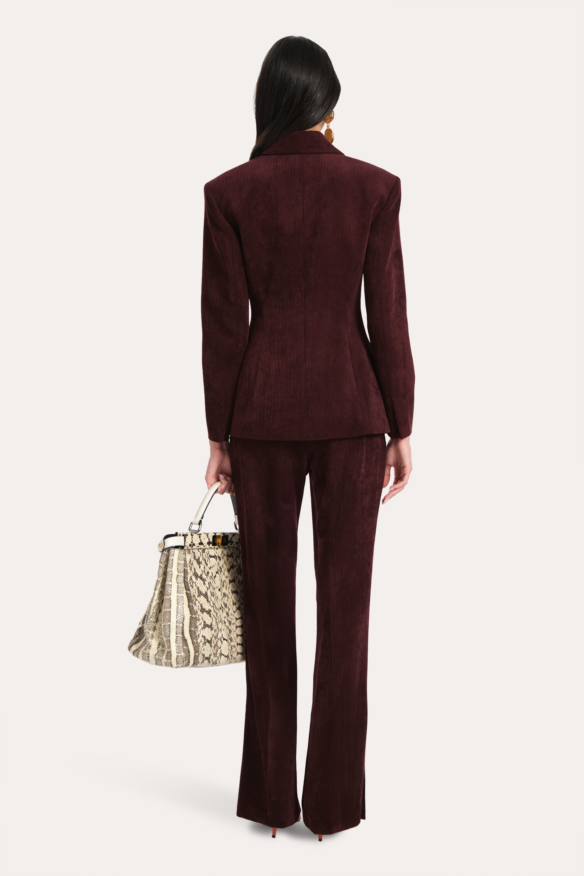 Elie Tahari Catalina marynarka bordowa Burgundy