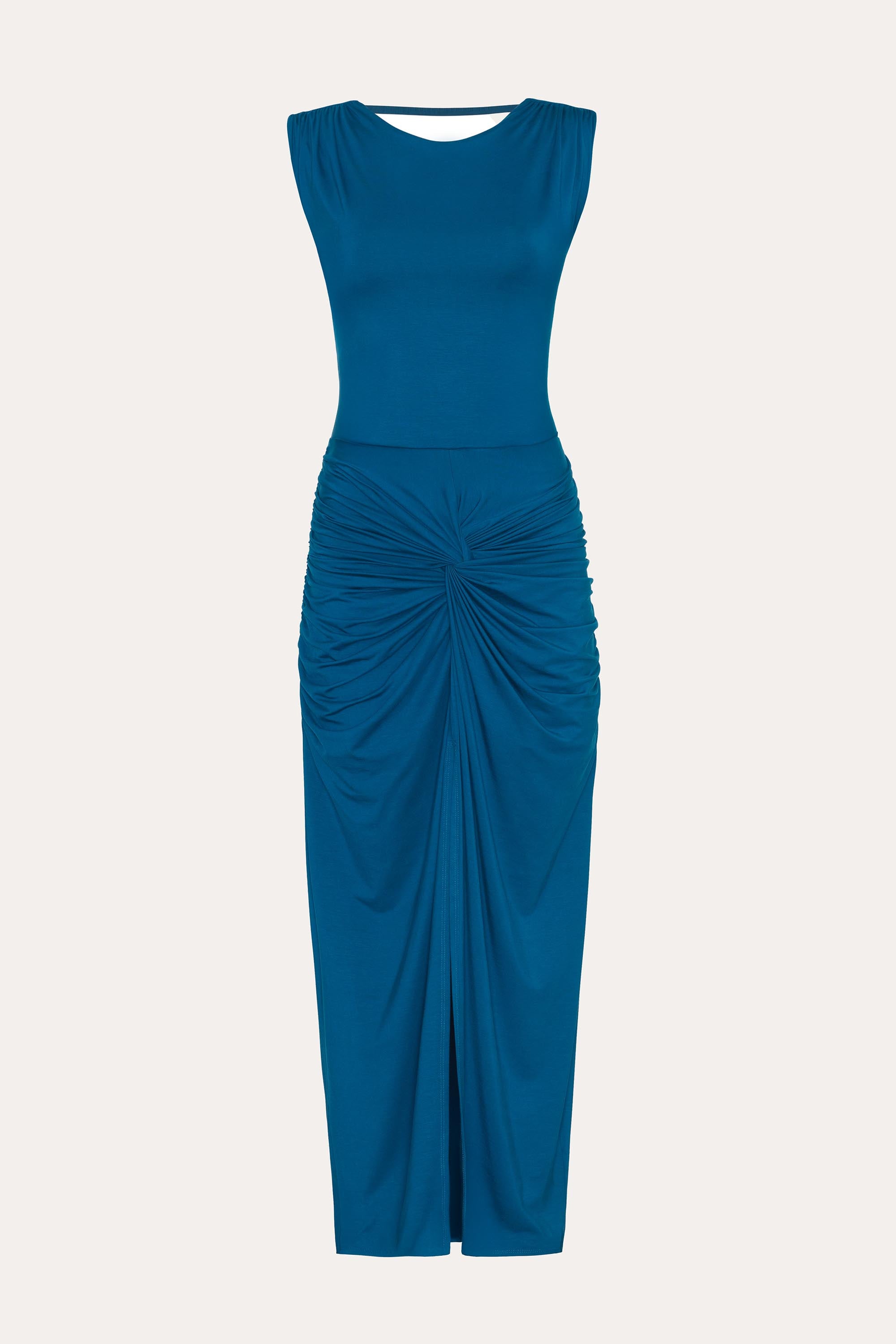 Elie Tahari Gwen E5523616 Sukienka midi teal