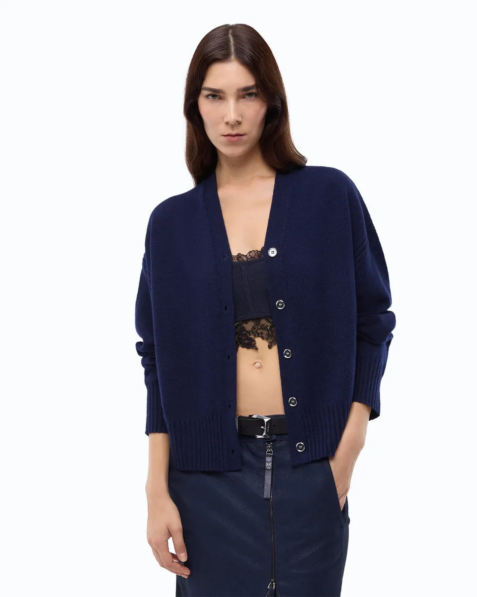 Pinko Vienna Cardigan kardigan z wełną i kaszmirem
