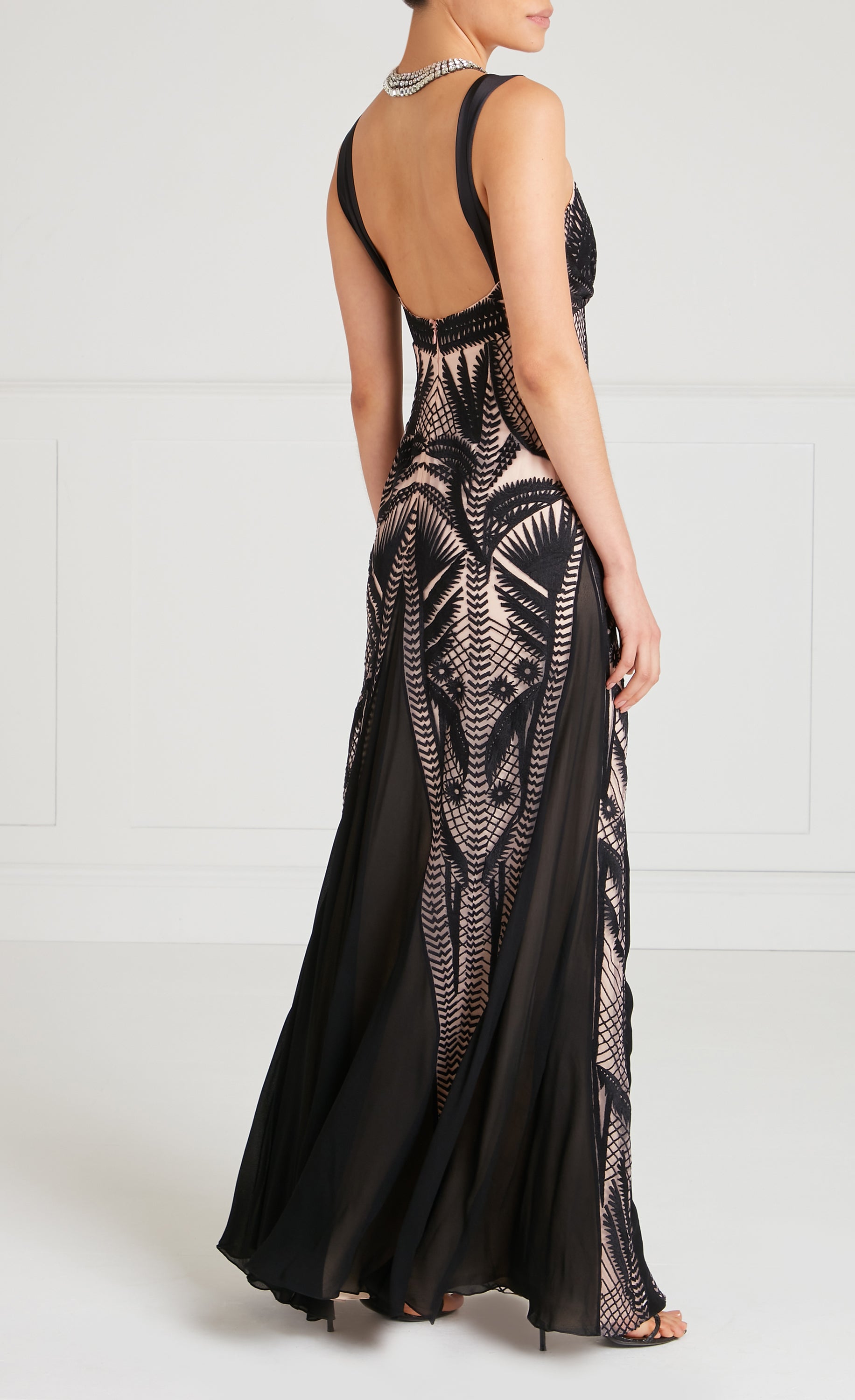 Temperley London Giselle Gown sukienka wieczorowa Black Mix