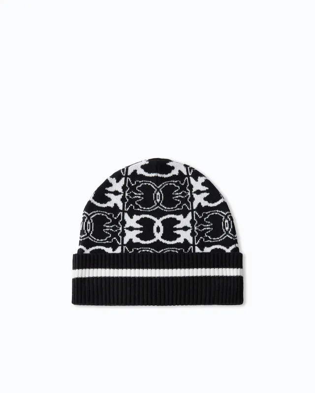Pinko Bulgaria Beanie czapka żakardowa z logo