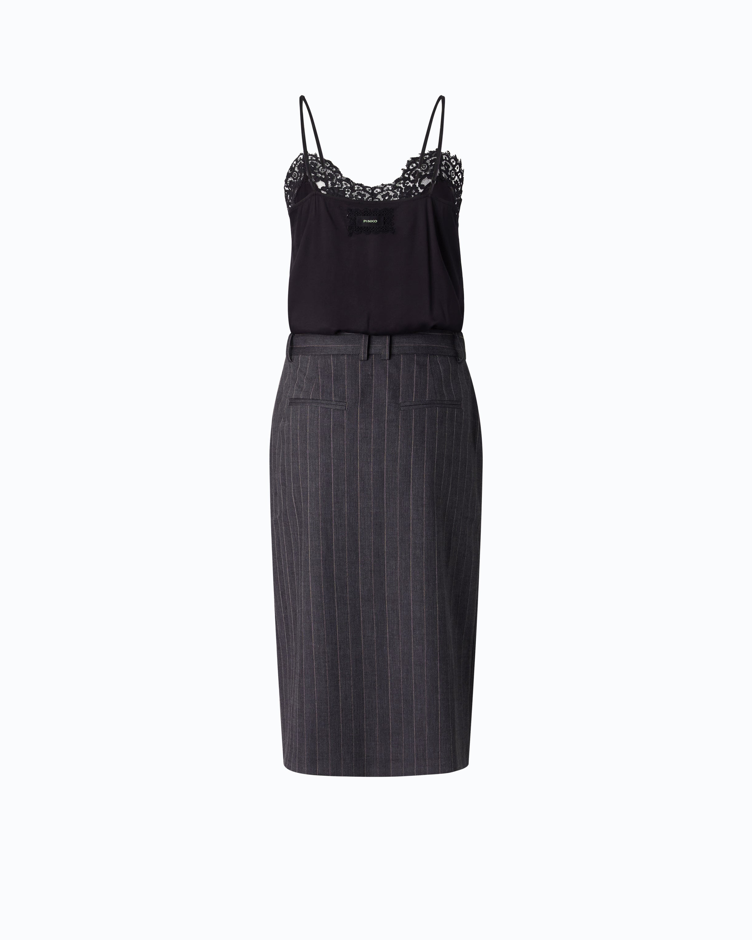 Pinko Arneis Dress sukienka szara za kolano