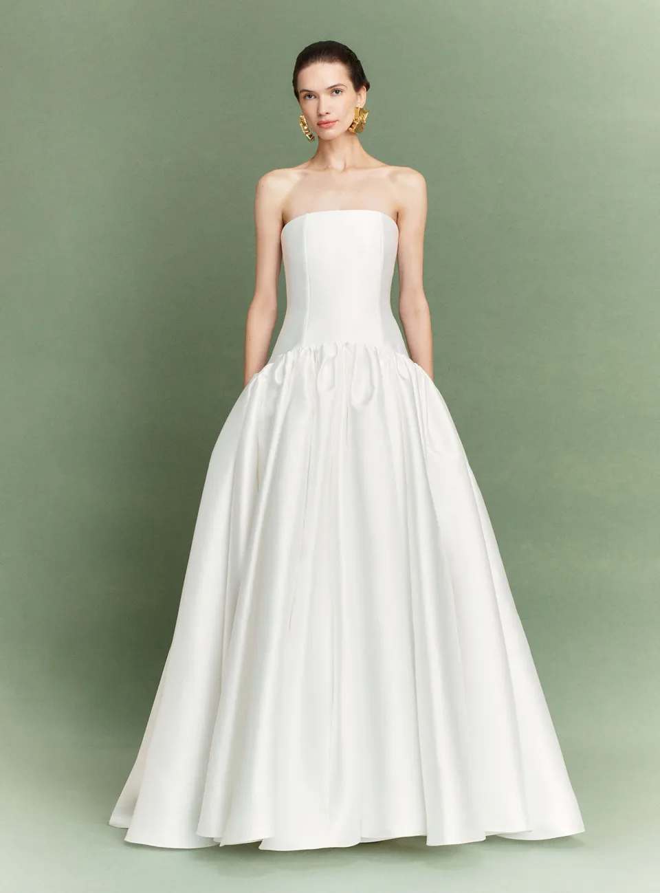Solace London Cassias sukienka wieczorowa maxi kremowa