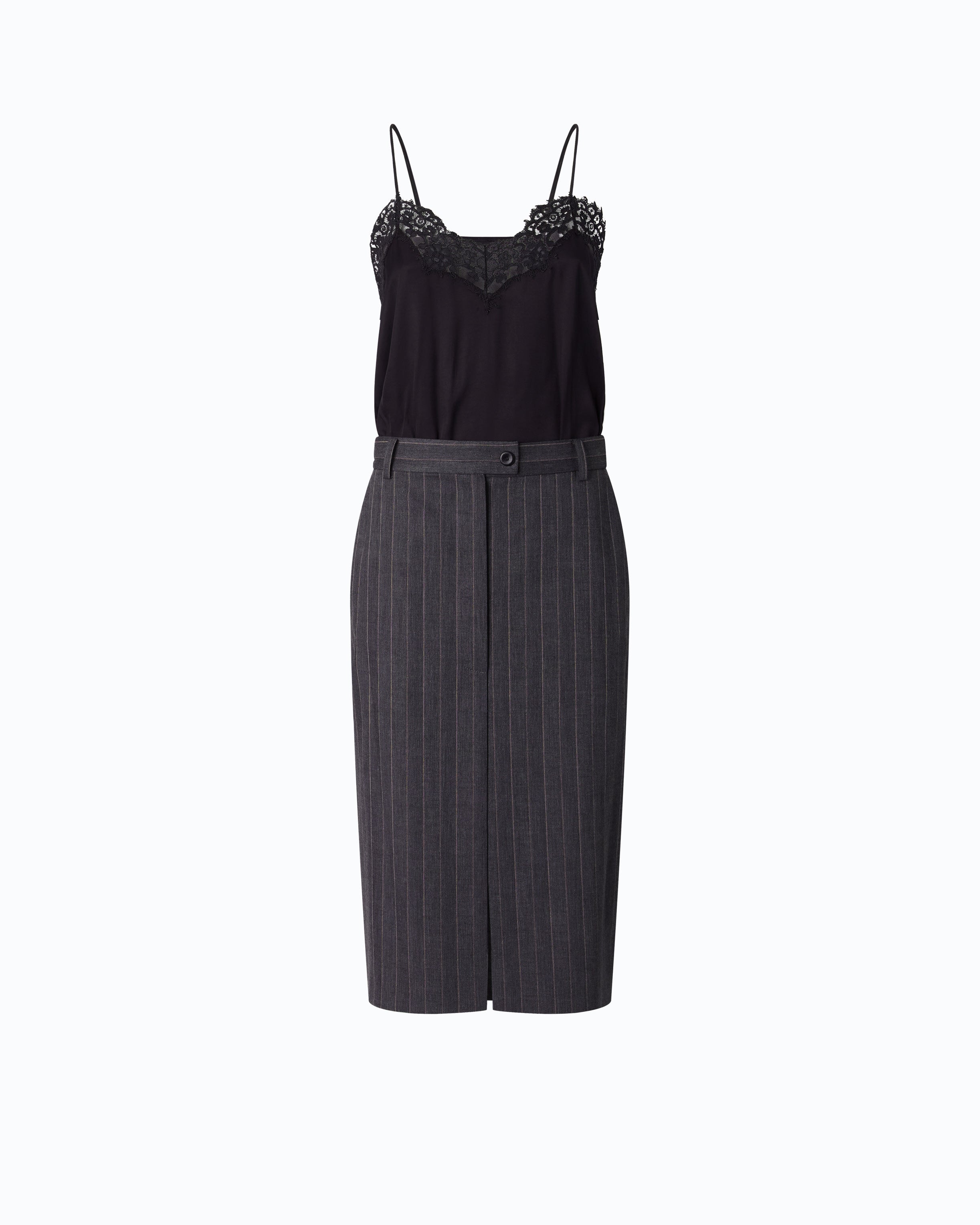 Pinko Arneis Dress sukienka szara za kolano