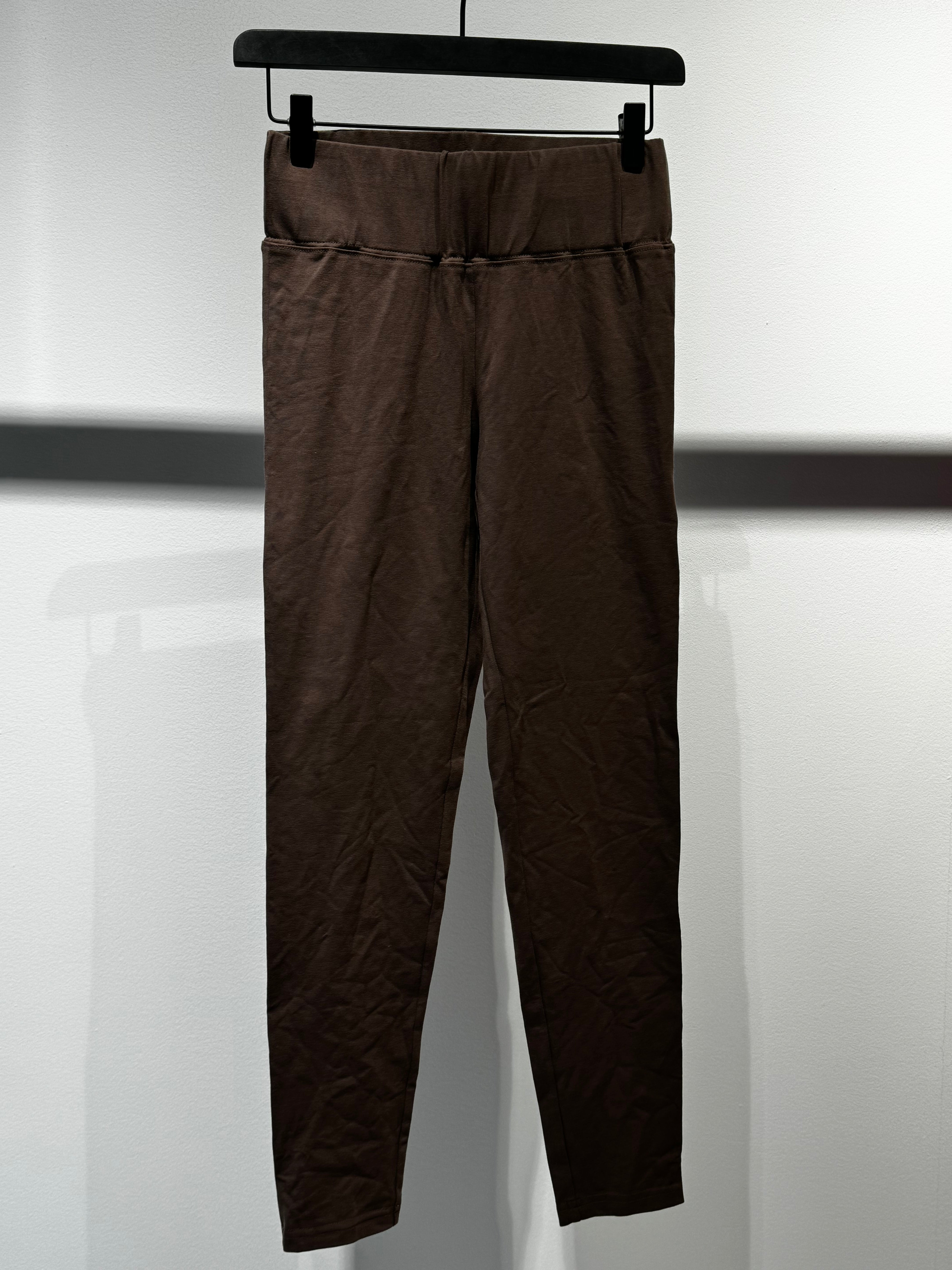 Nudyess w709 legginsy chocolate bawełniane