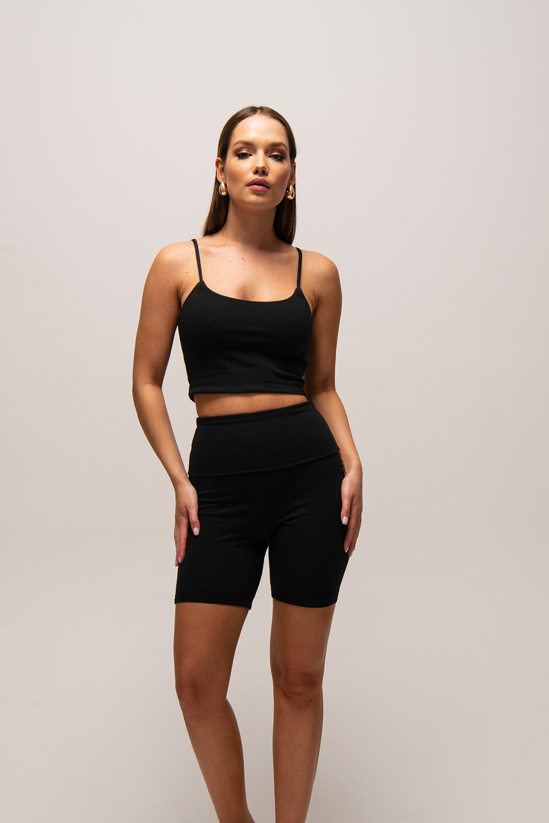 Nudyess Paros top Black bawełniany