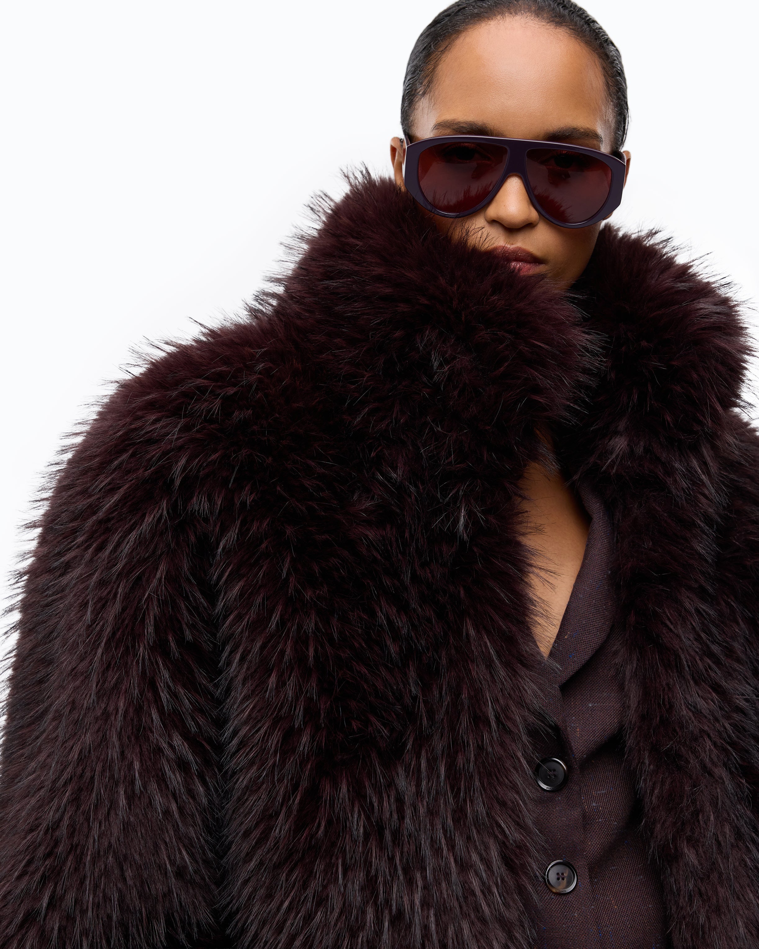 Pinko Gravina Jacket kurtka futrzana krótka