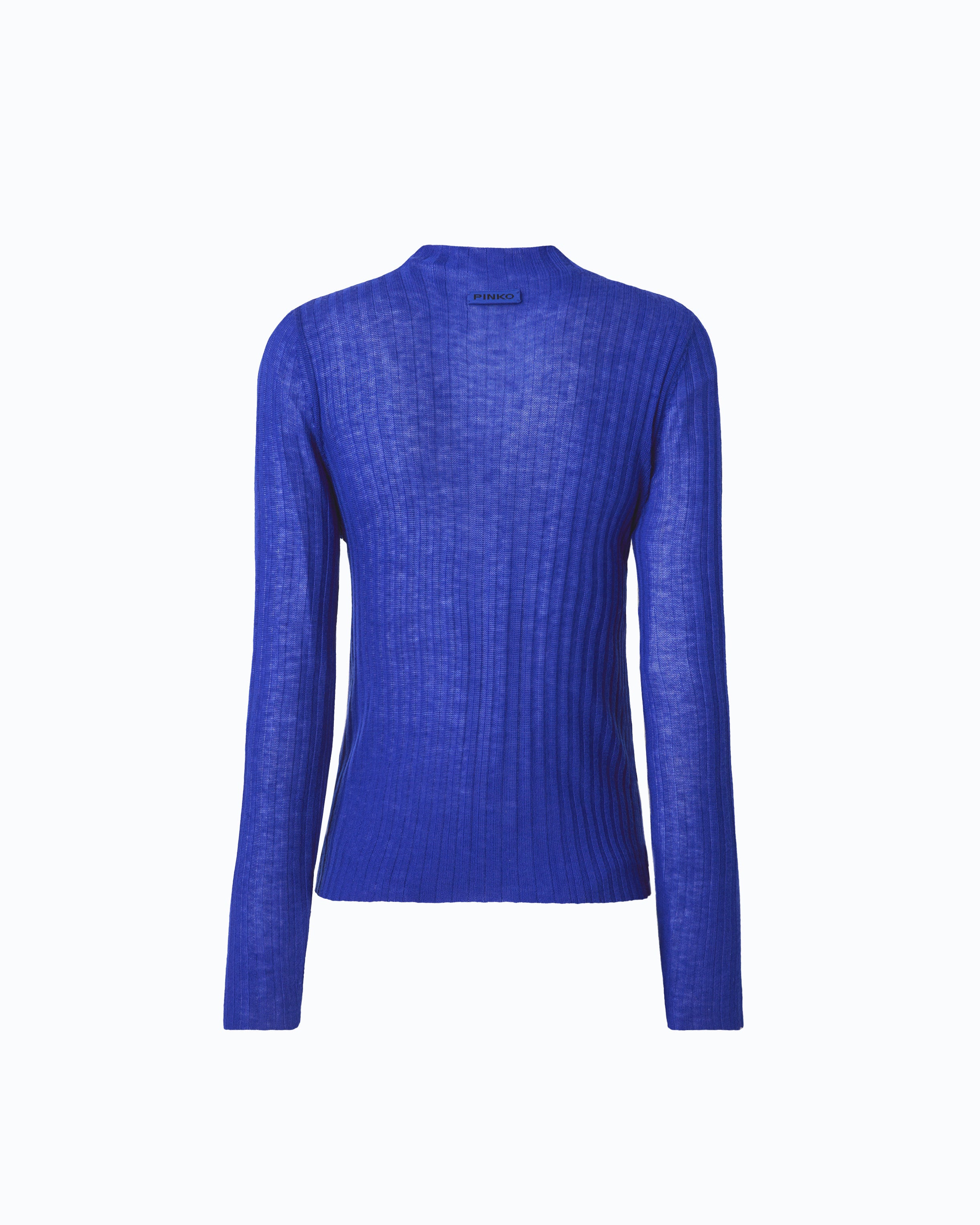 Pinko Muggito Sweater sweter wełniany niebieski