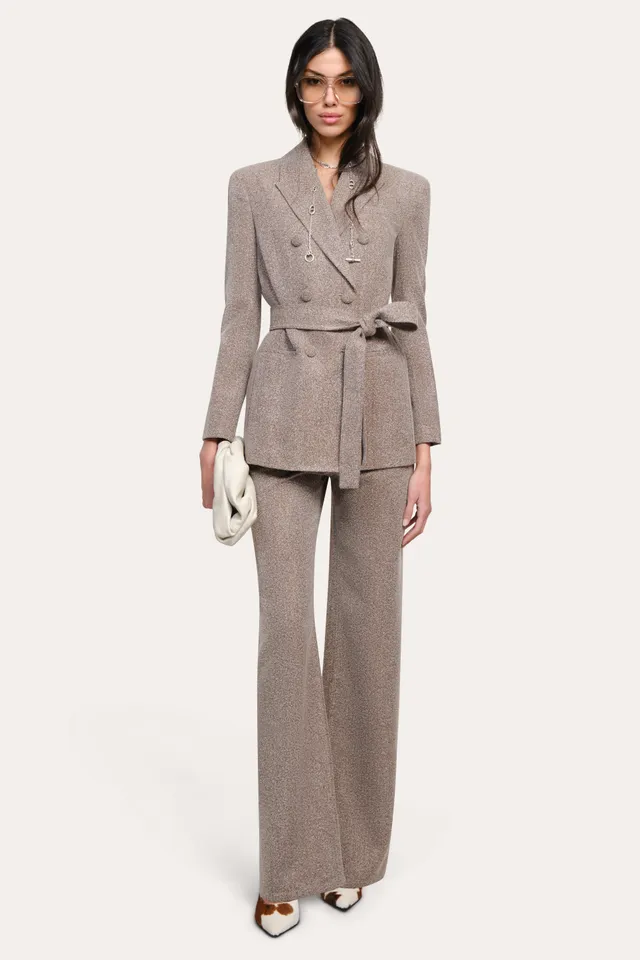 Elie Tahari Jackie Boucle marynarka Brown Melange