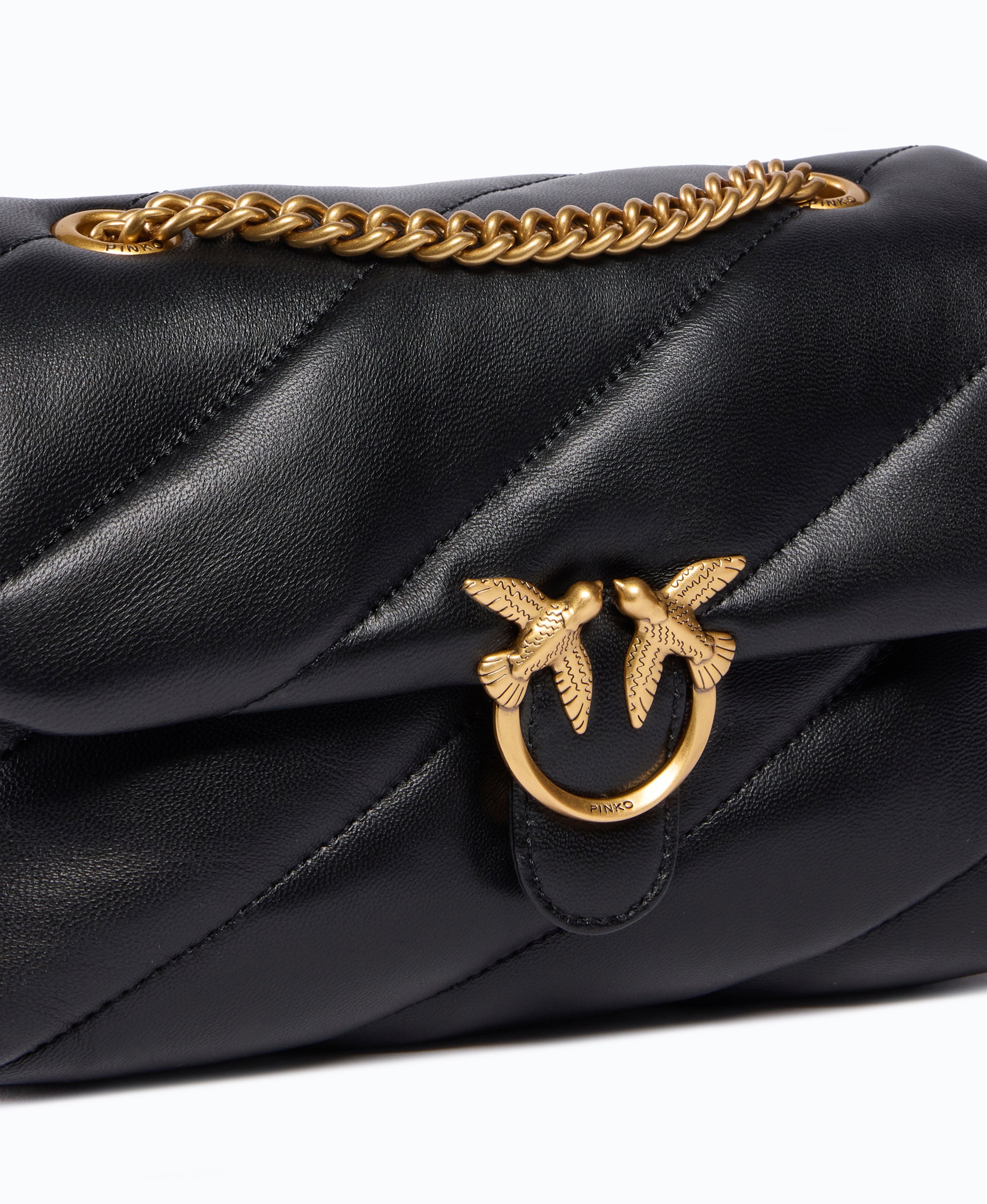 Pinko Love Bag Puff torebka mini czarna pikowana