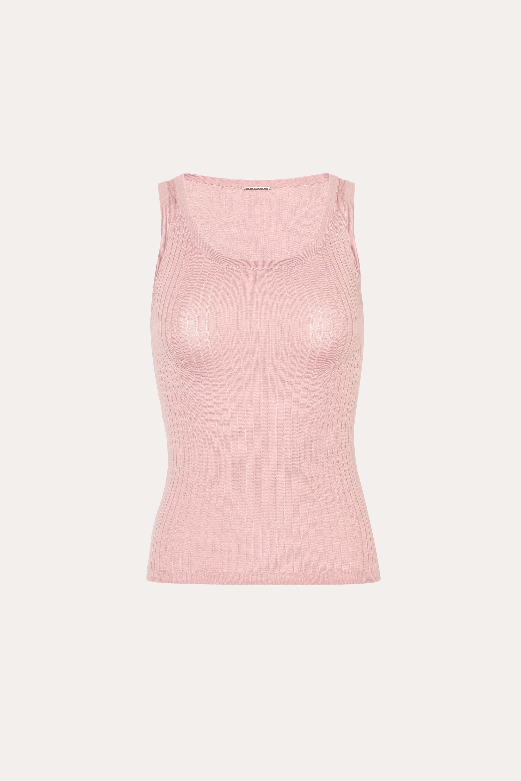 Elie Tahari Elle E25YG506 top wełna jedwab różowy XS-XL